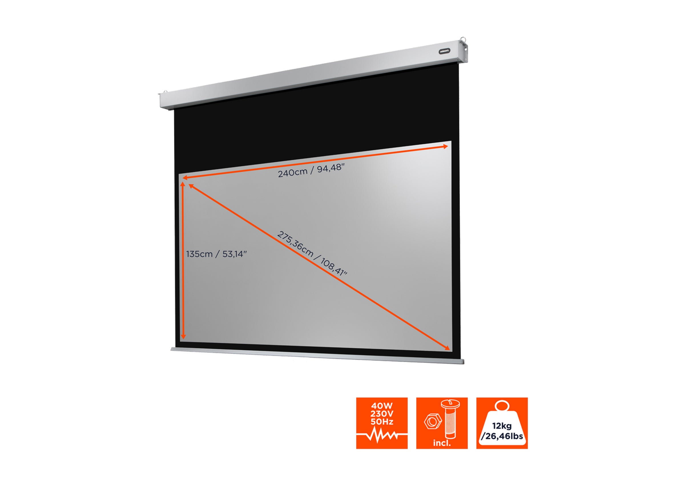 celexon Leinwand Motor Professional Plus