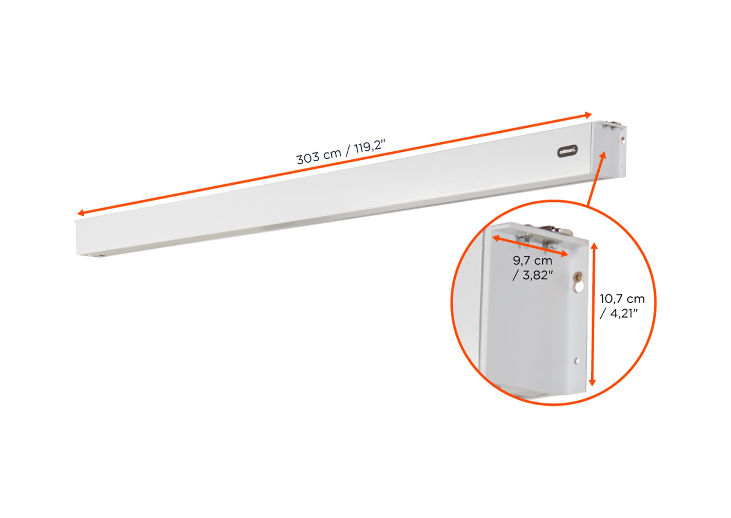 celexon Electric Professional Plus V2.0 Battery Projector Screen