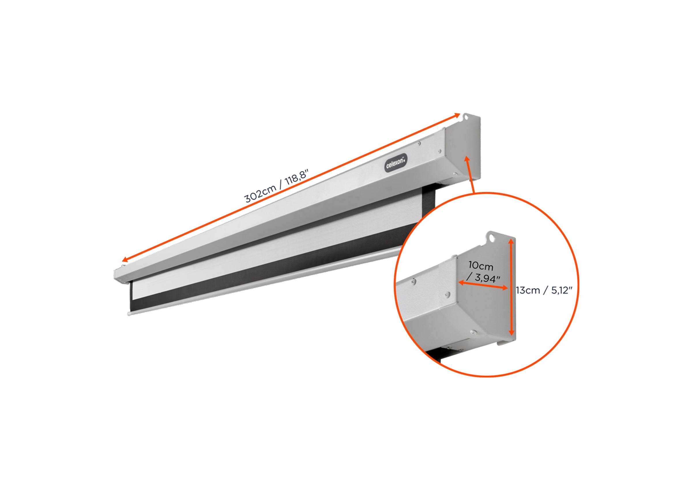 celexon Leinwand Motor Economy