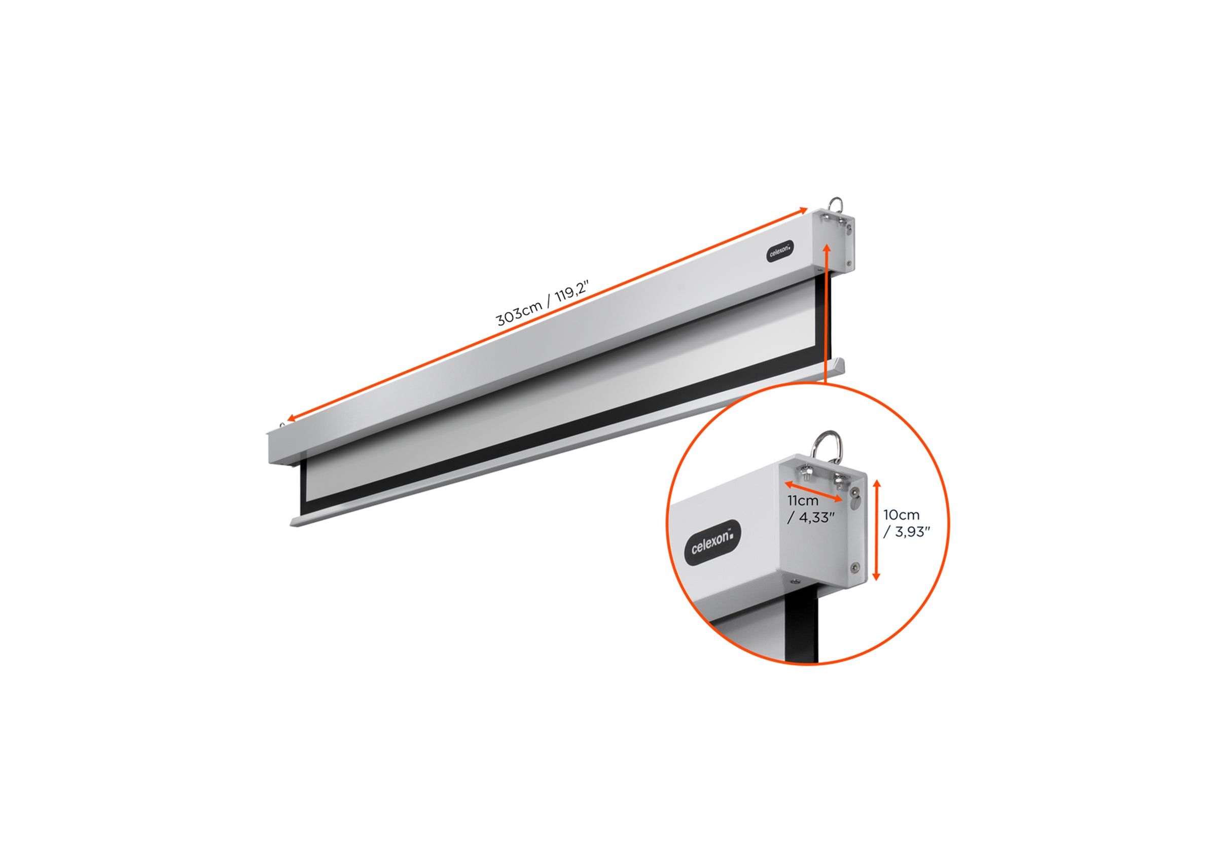 celexon Leinwand Motor Professional Plus