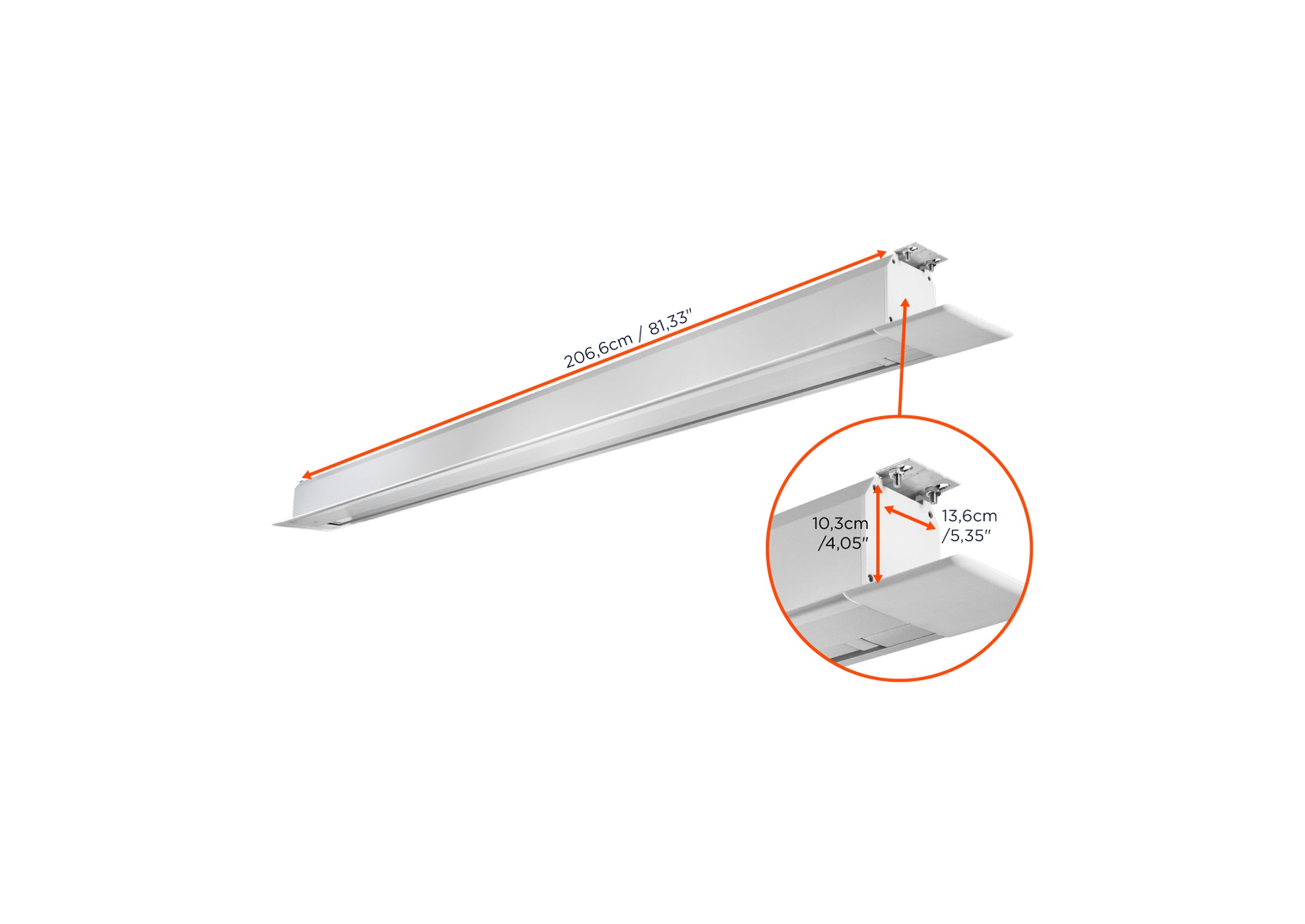 celexon Deckeneinbauleinwand Motor Professional Plus