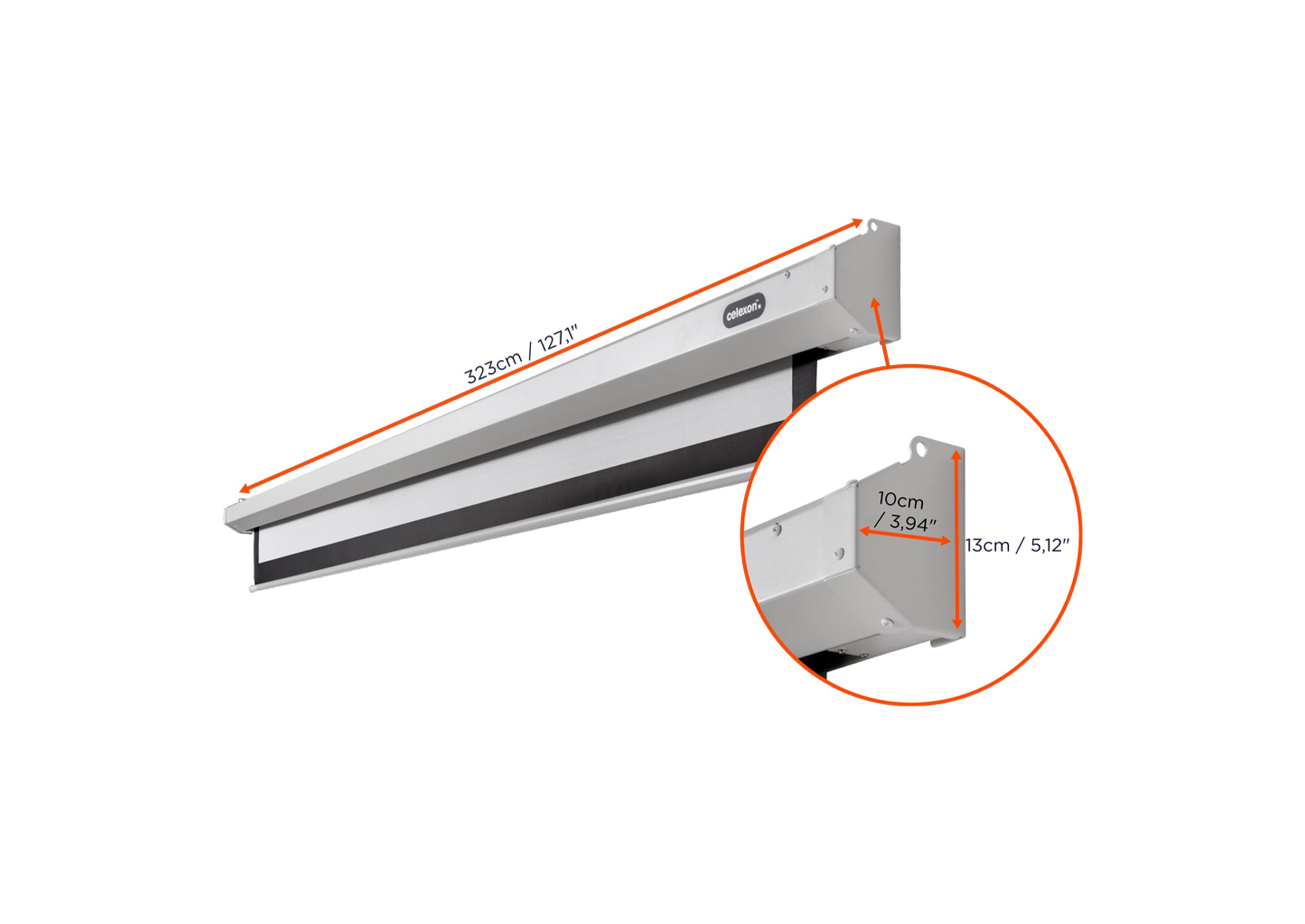 celexon Leinwand Motor Economy