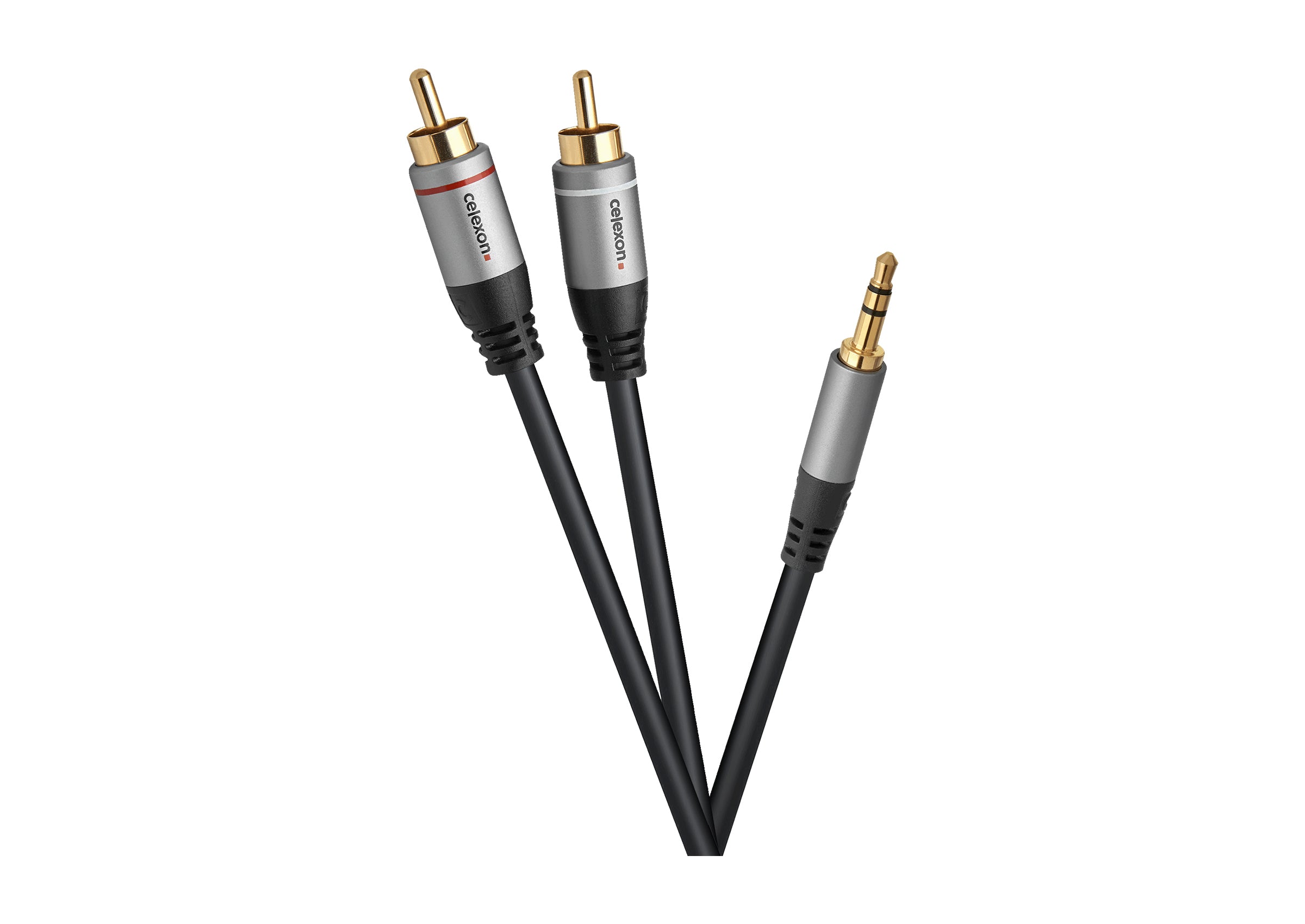 celexon 2x RCA to 3.5mm stereo jack audio cable - Professional Line