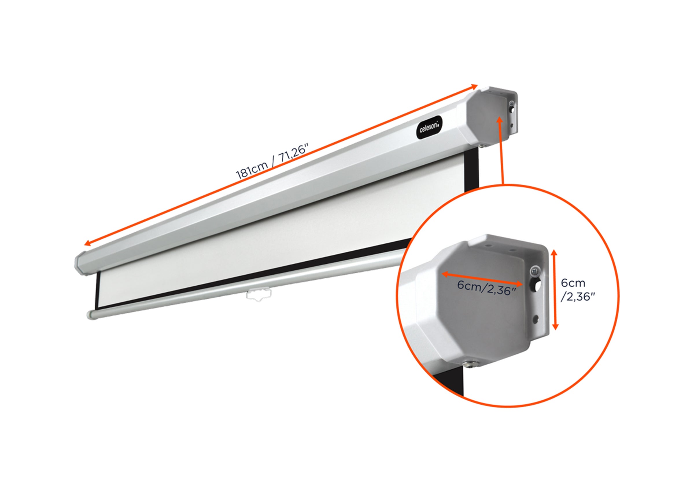 celexon Projector screen Manual Economy