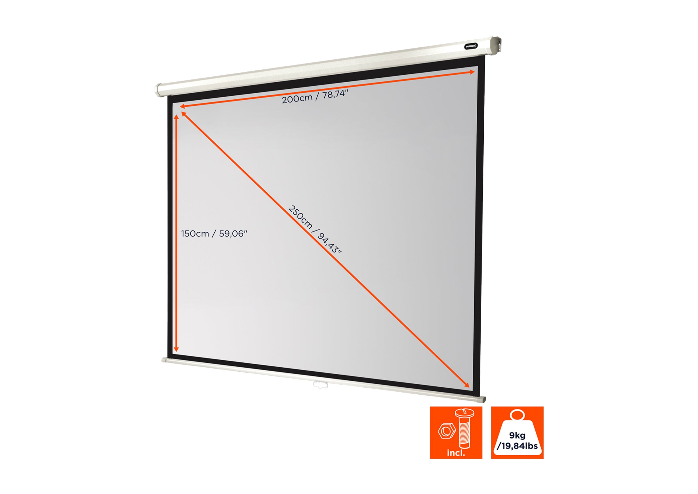 celexon Projector screen Manual Economy