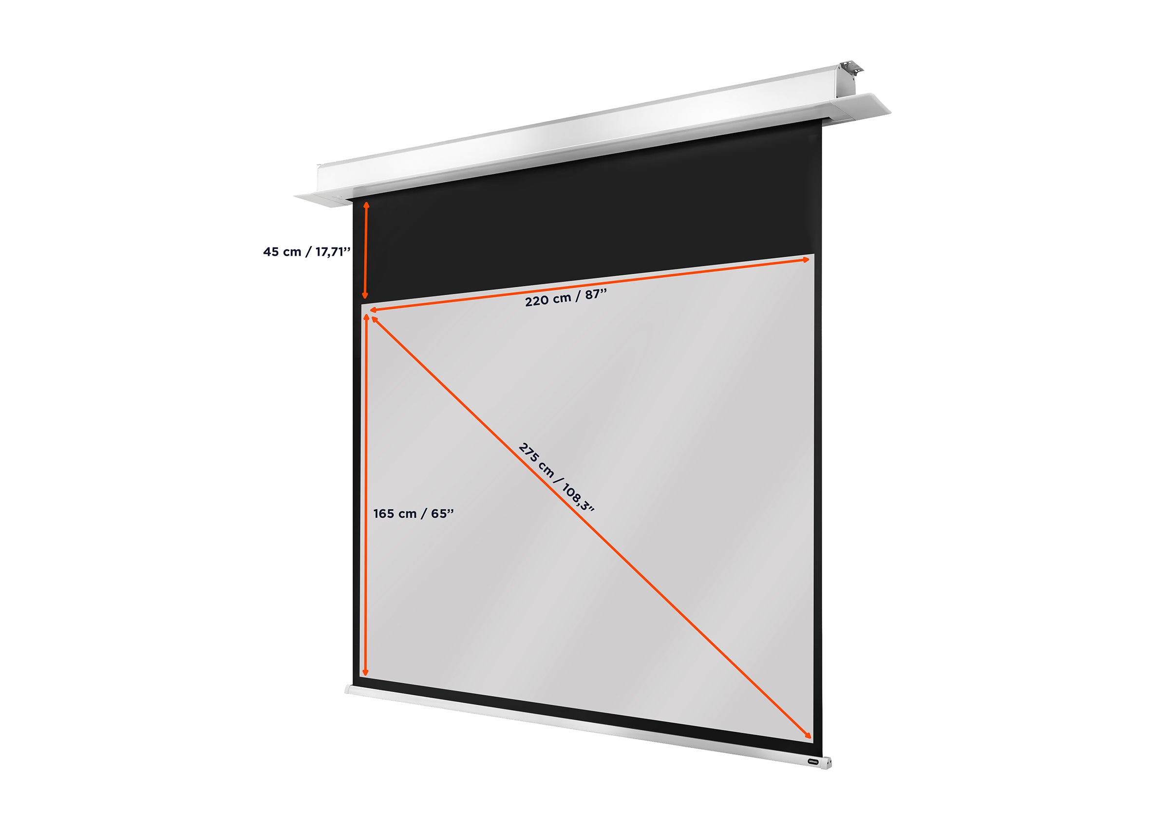 celexon Ceiling Recessed Electric Professional Plus Projector Screen