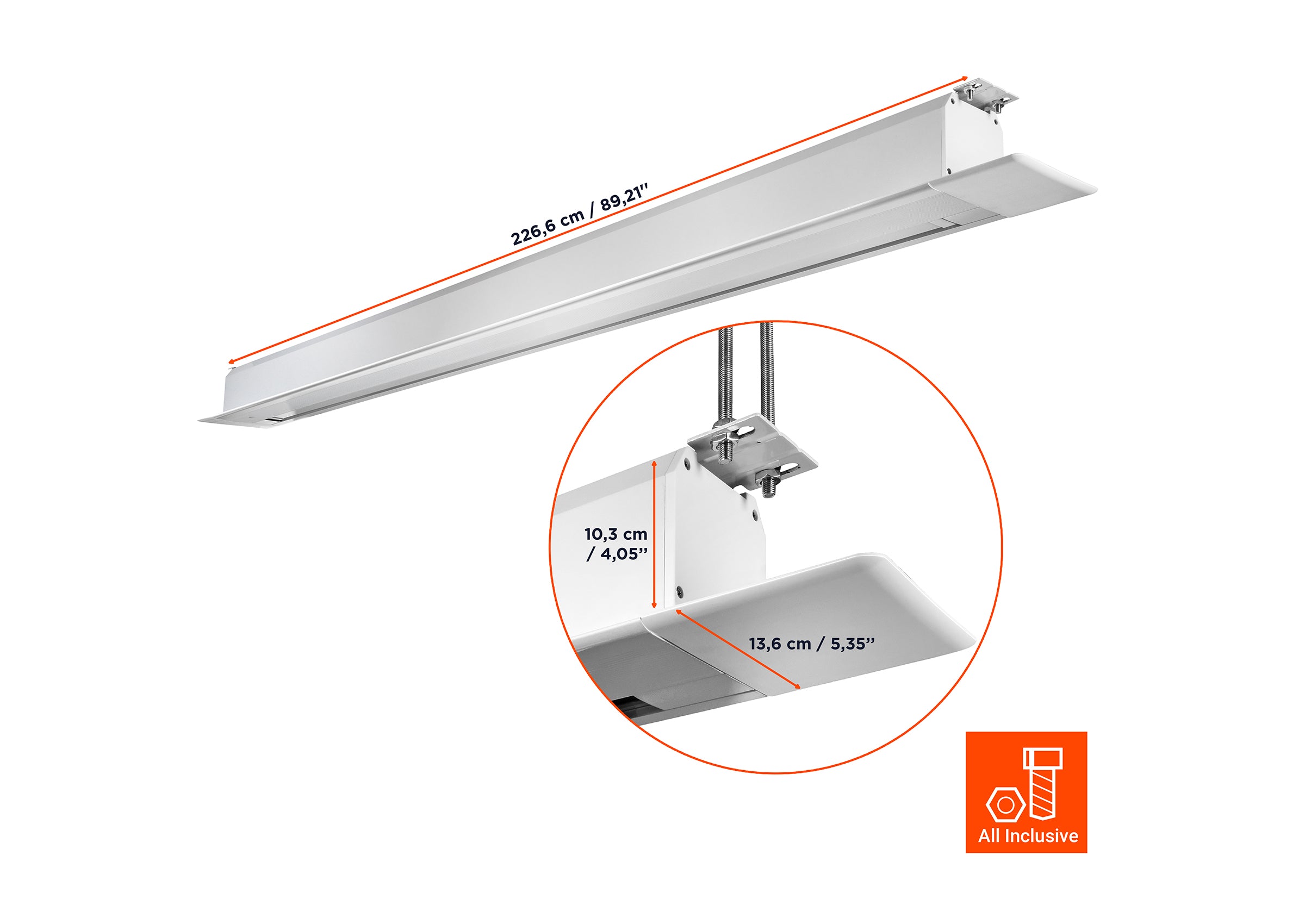 celexon Deckeneinbauleinwand Motor Professional Plus