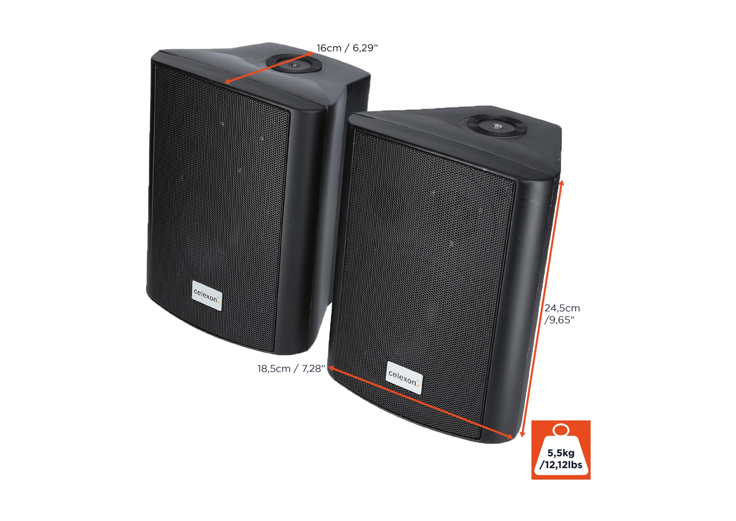 celexon active speaker set 2-way 525