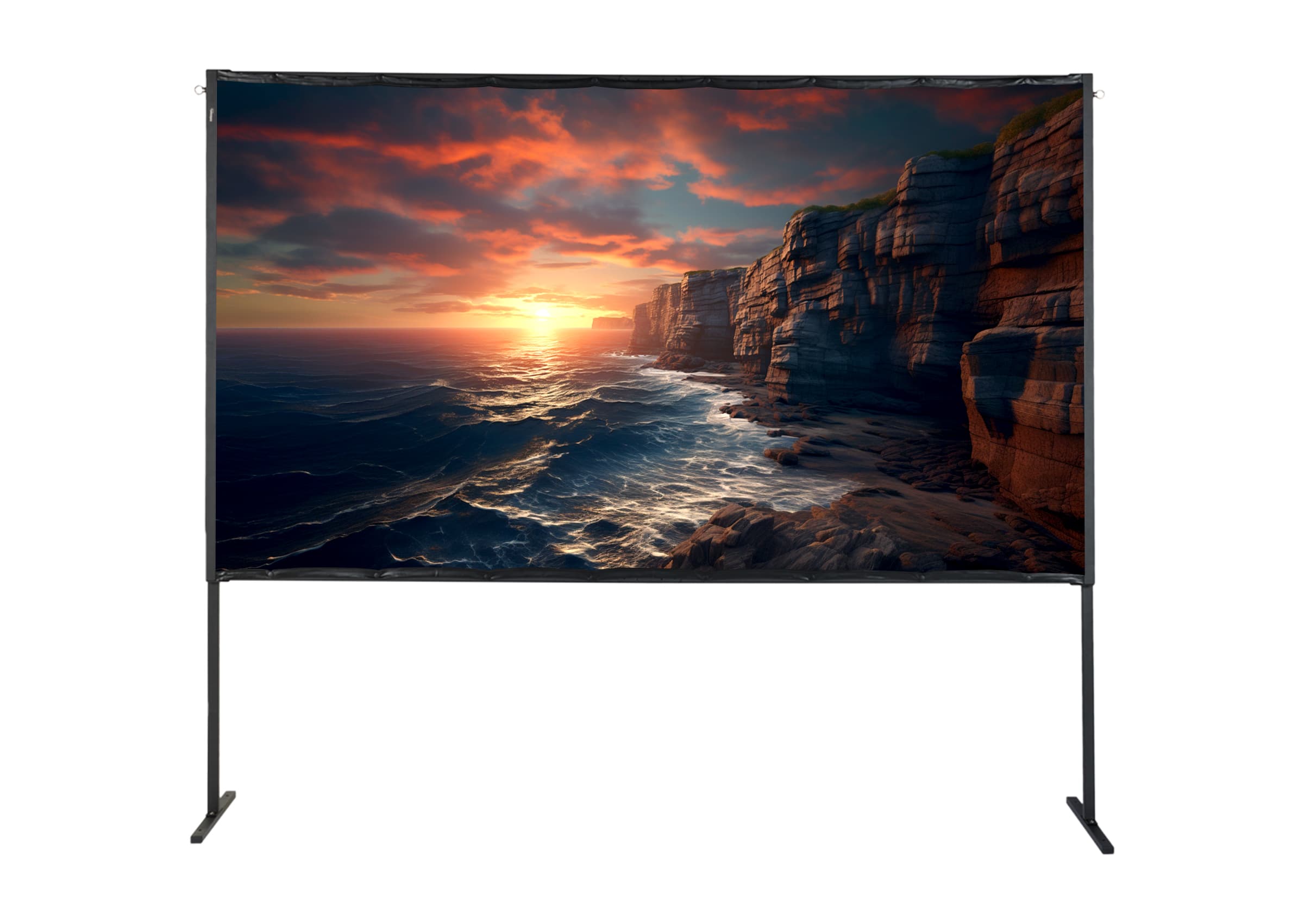 Celexon Schermo Da Tavolo Portatile 61×46cm – 4:3, Ritiro Automatico, Per Presentazioni E Home Theater