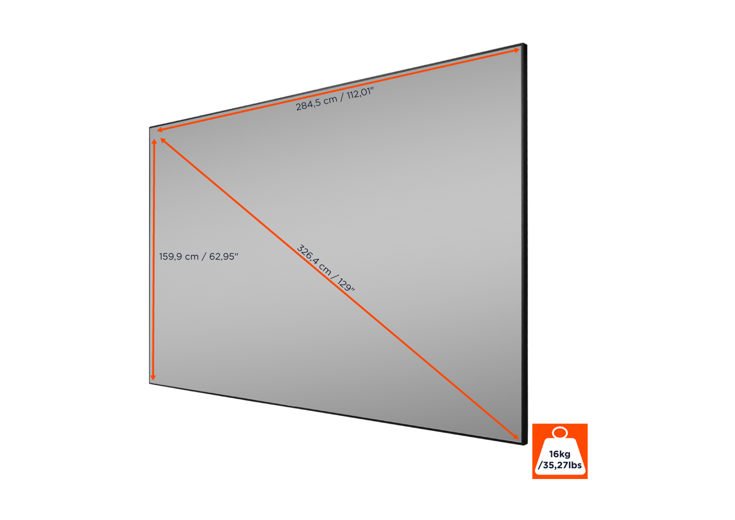 celexon CLR HomeCinema UST High Contrast Frame Projector Screen V2.0