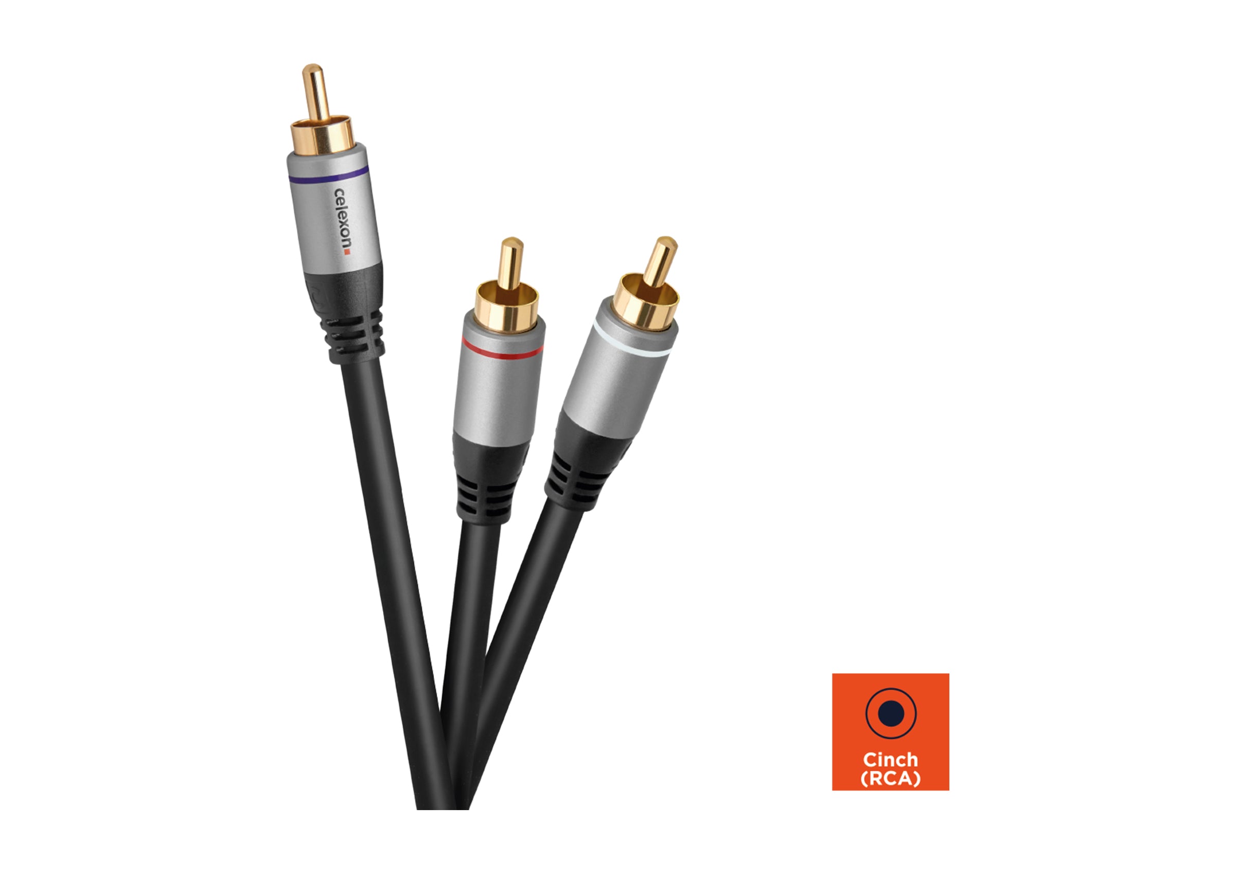 celexon Cinch to 2x Cinch audio cable - Professional Line