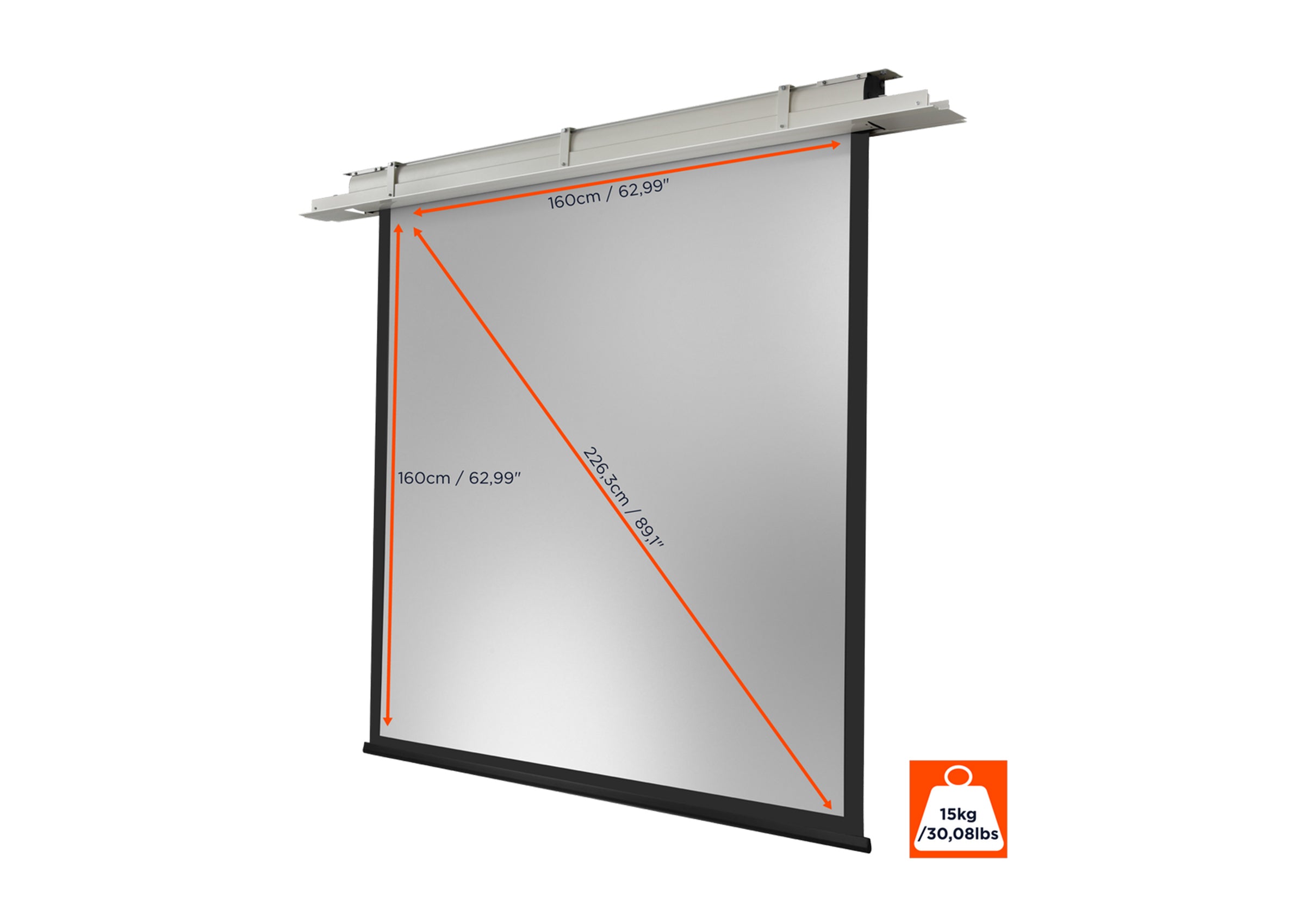 celexon ceiling recessed electric projector screen Expert