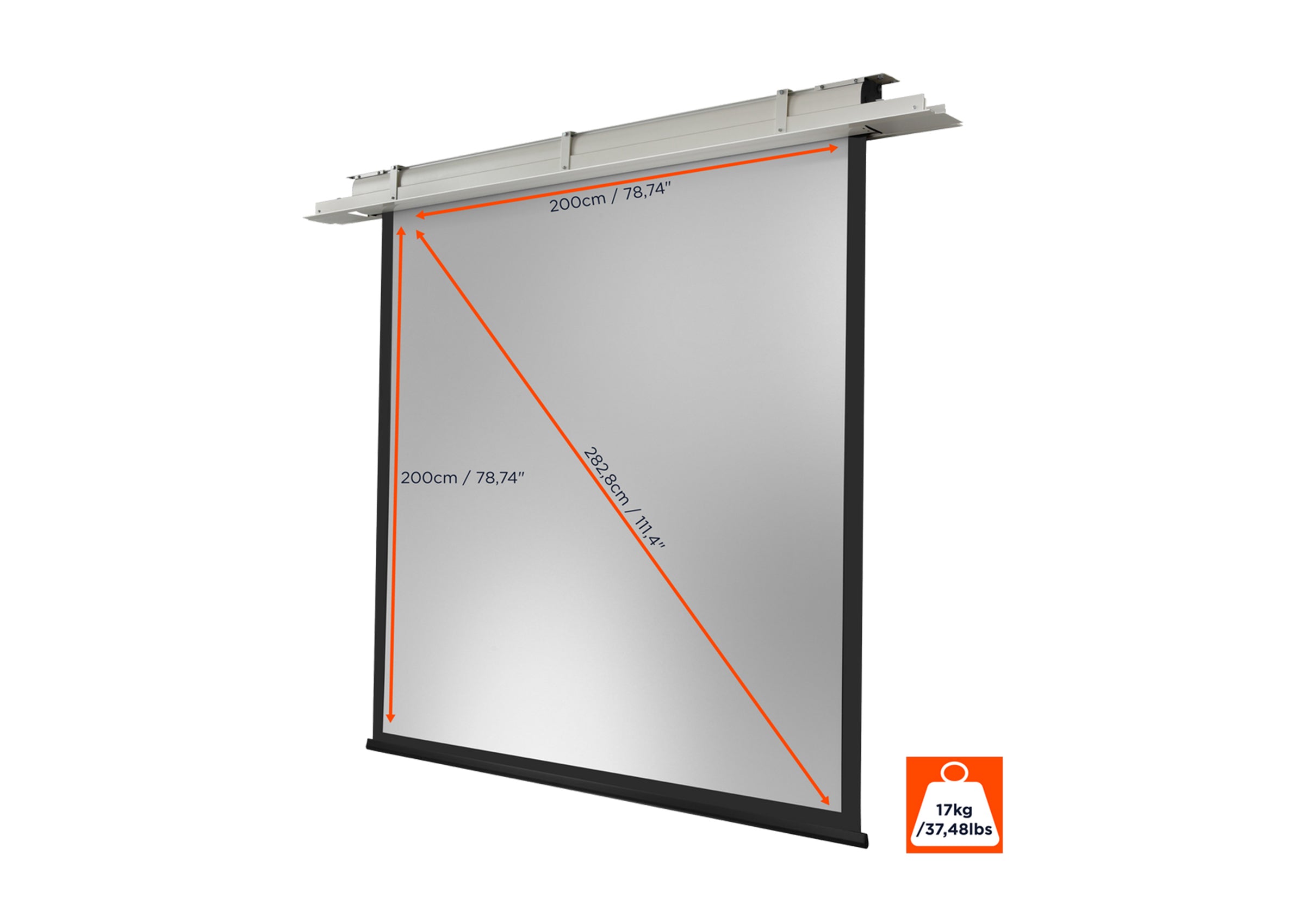 celexon ceiling recessed electric projector screen Expert