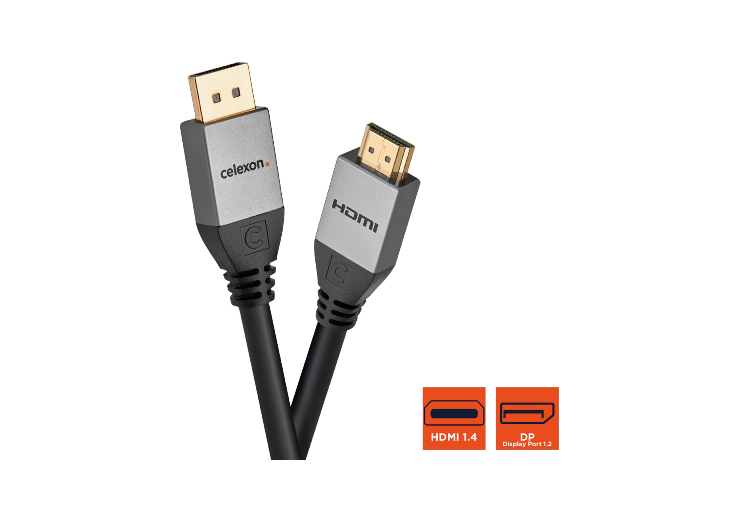 celexon DisplayPort to HDMI Cable 4K - Professional Line