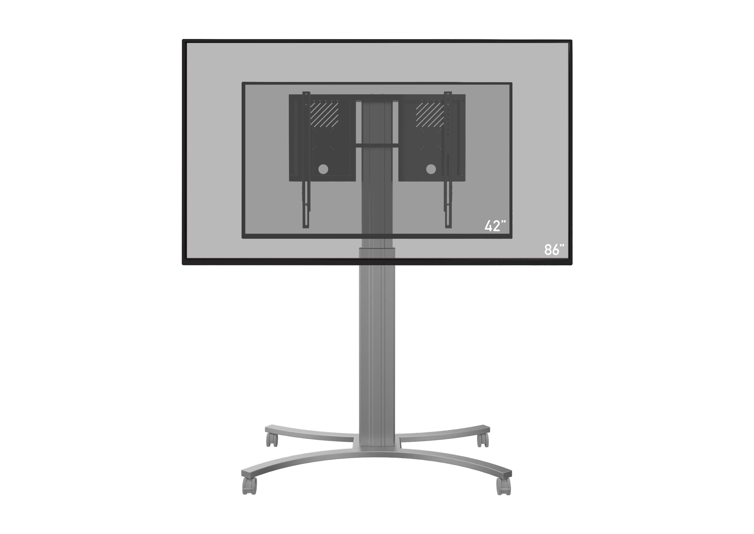 celexon Expert electric height adjustable display trolley Adjust-4286MS