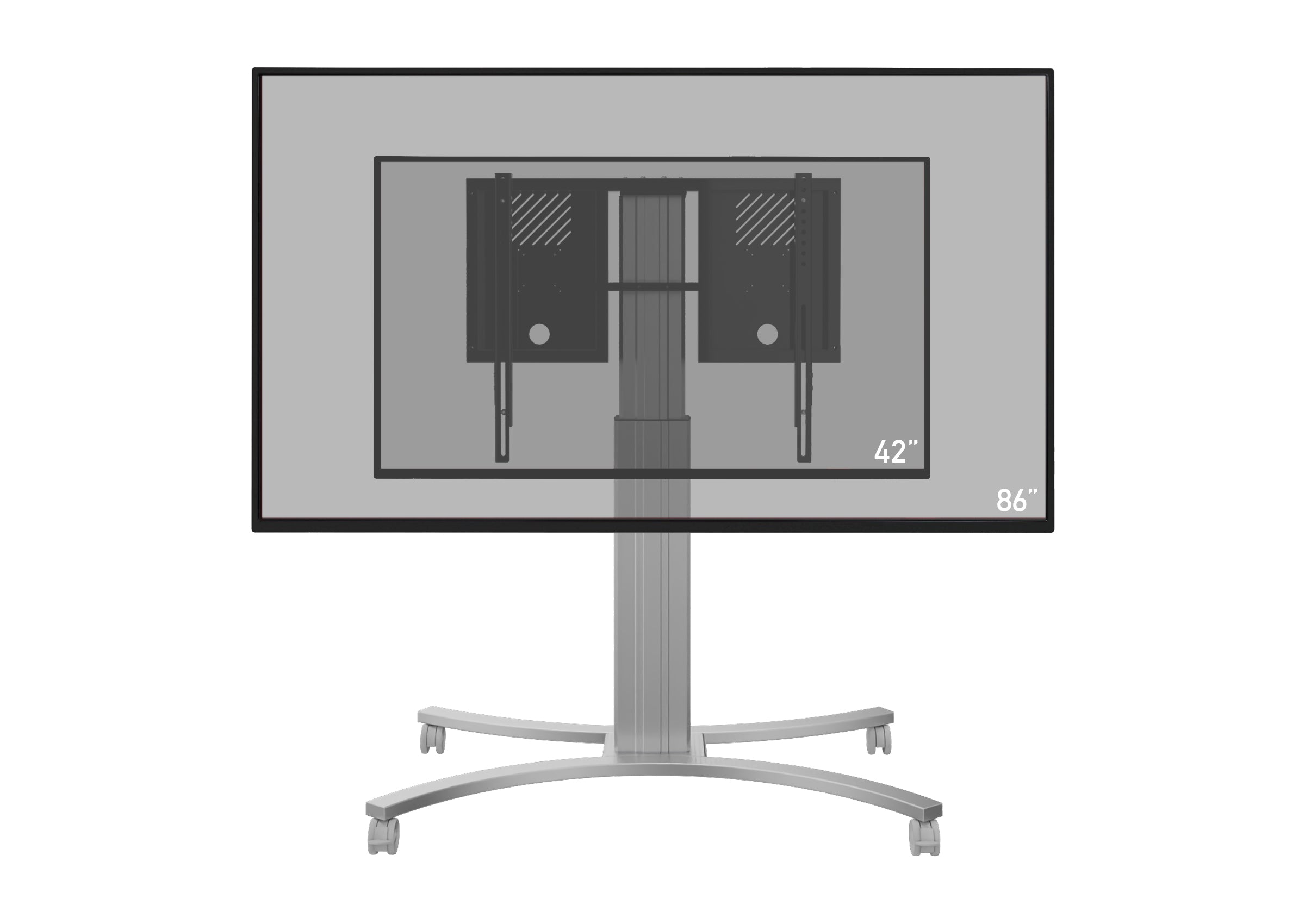 celexon Expert electric height adjustable display trolley Adjust-4286MS