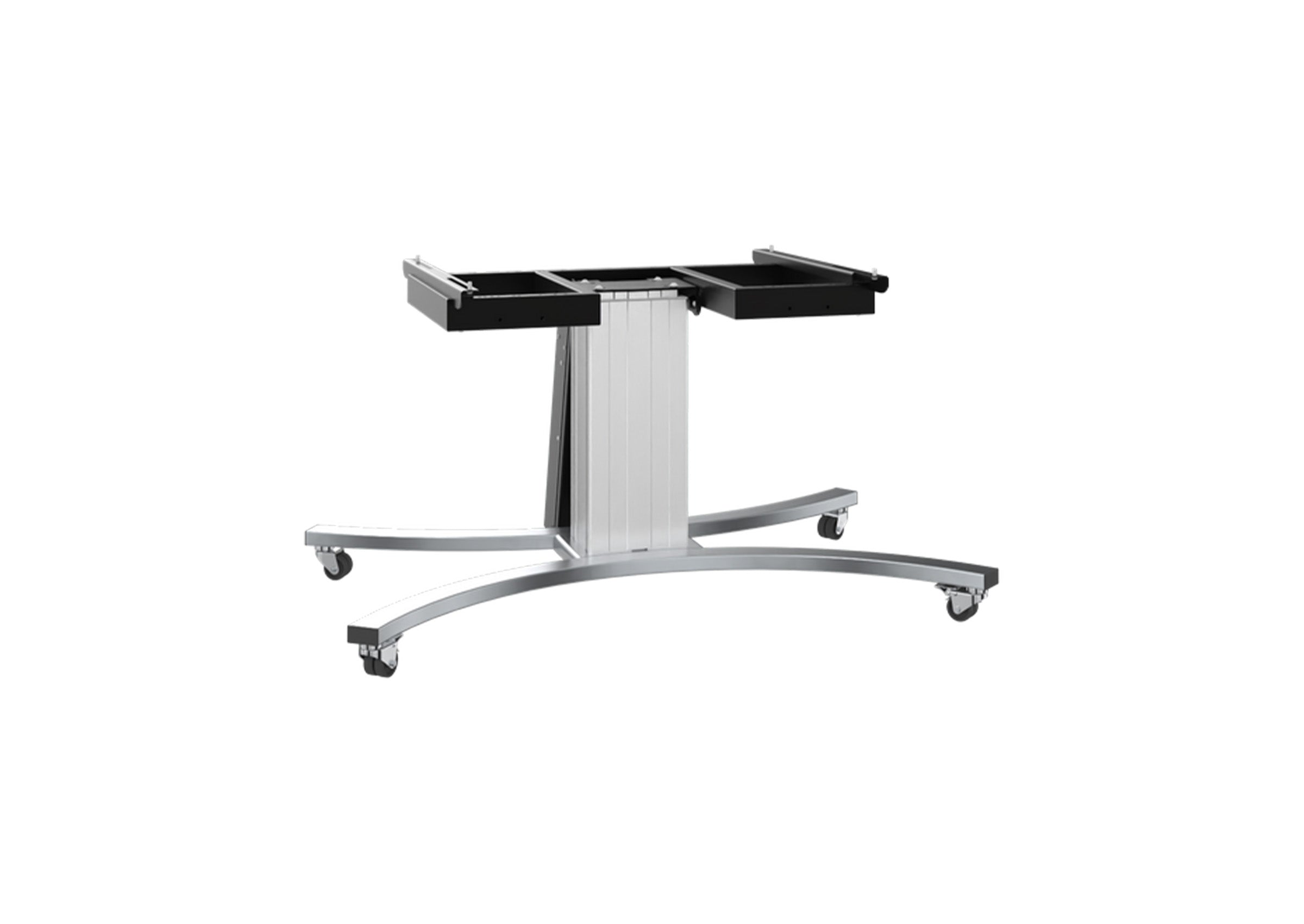 celexon Expert electrically height-adjustable display trolley Adjust-VS with tilt function