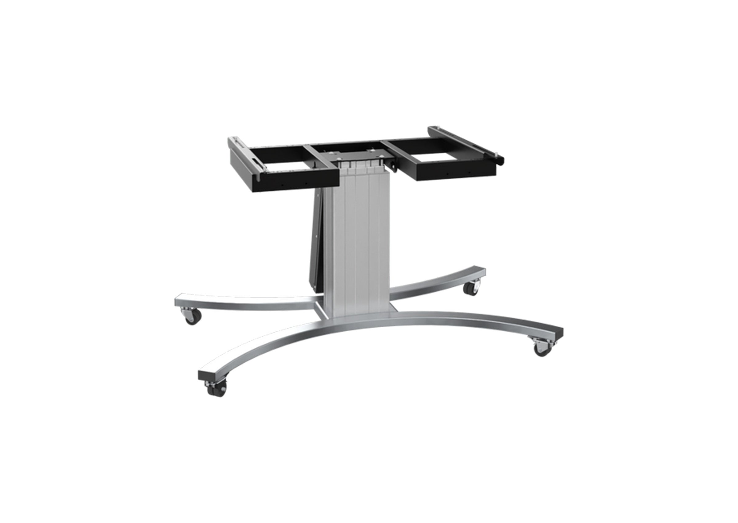 celexon Expert electrically height-adjustable display trolley Adjust-VS with tilt function