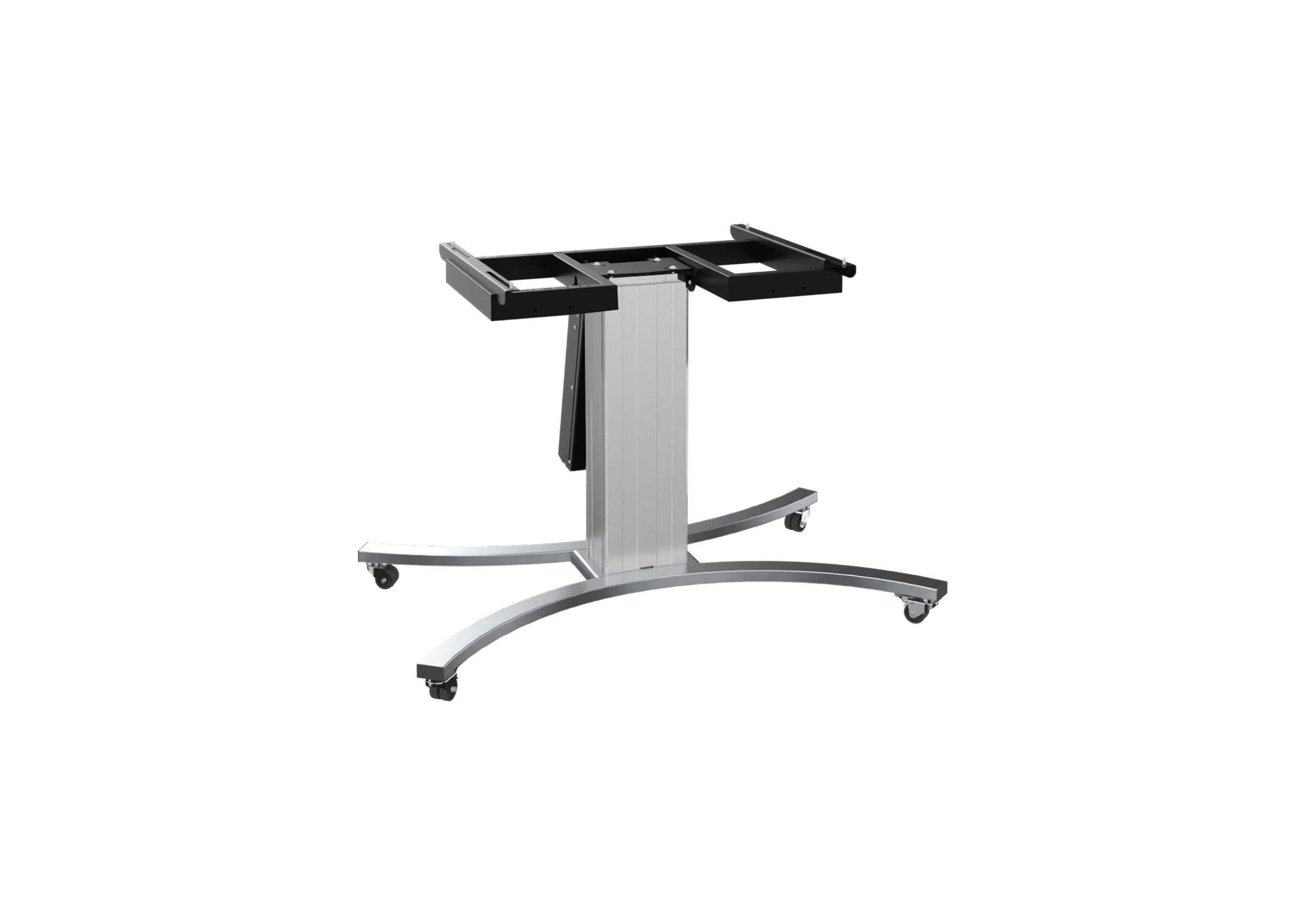 celexon Expert electrically height-adjustable display trolley Adjust-VS with tilt function