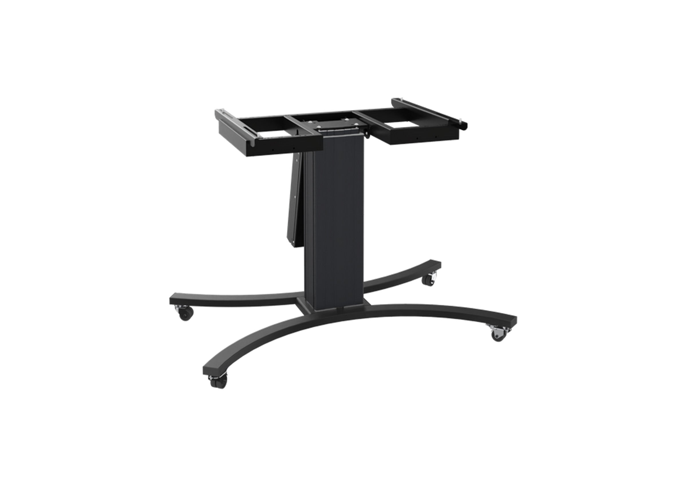 celexon Expert electrically height-adjustable display trolley Adjust-VB with tilt function