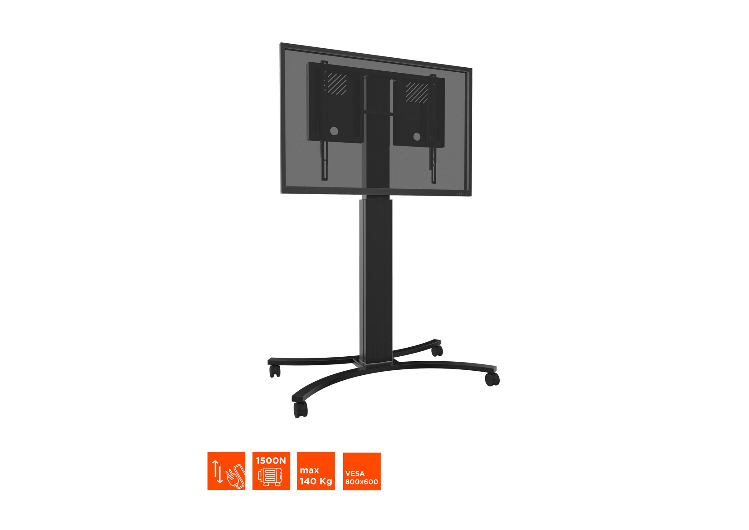 celexon Expert electrically height-adjustable display trolley for Samsung Flip