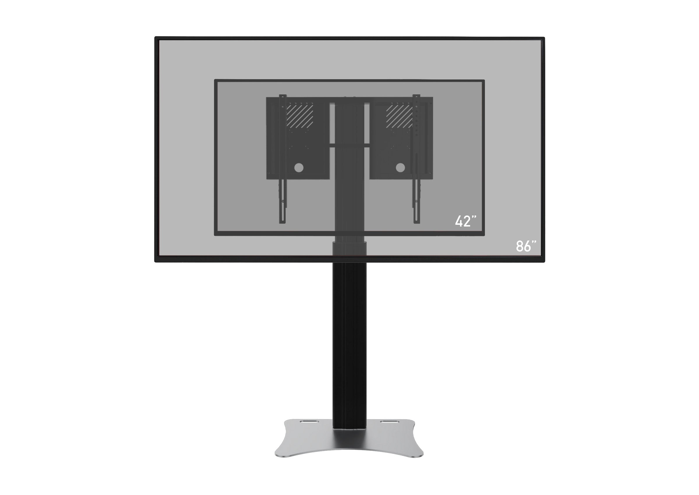 celexon Expert elektrisch höhenverstellbarer Display-Ständer Adjust-4286PB