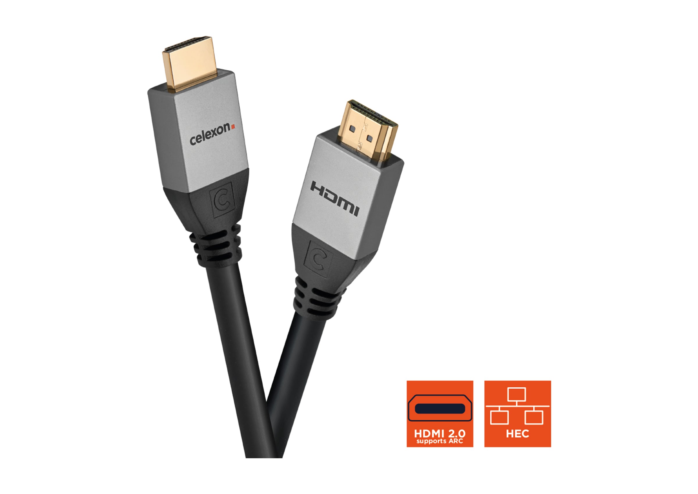 celexon HDMI cable with Ethernet - 2.0a/b 4K - Professional Line