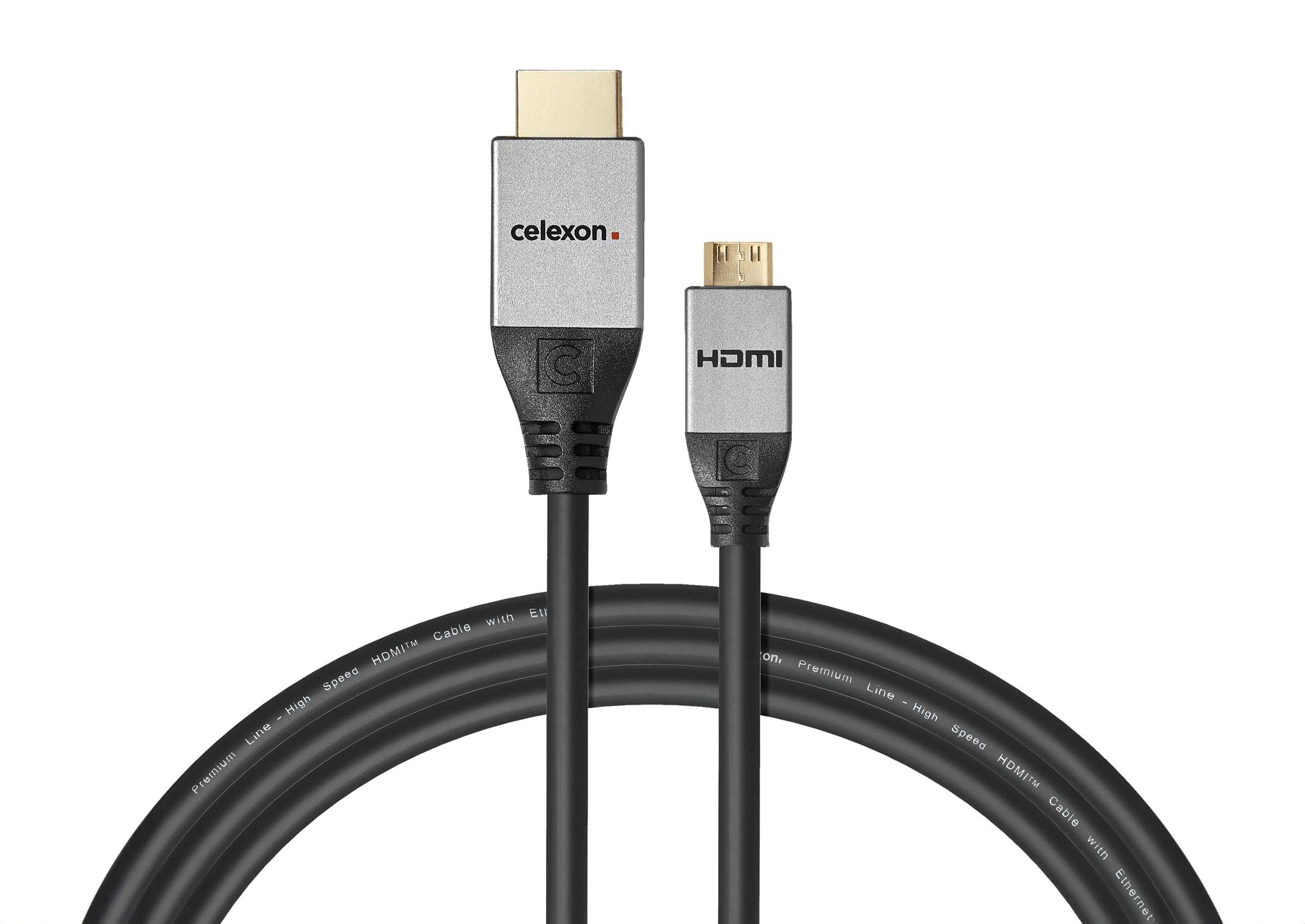 celexon HDMI to Mini HDMI cable with Ethernet - 2.0a/b 4K - Professional Line