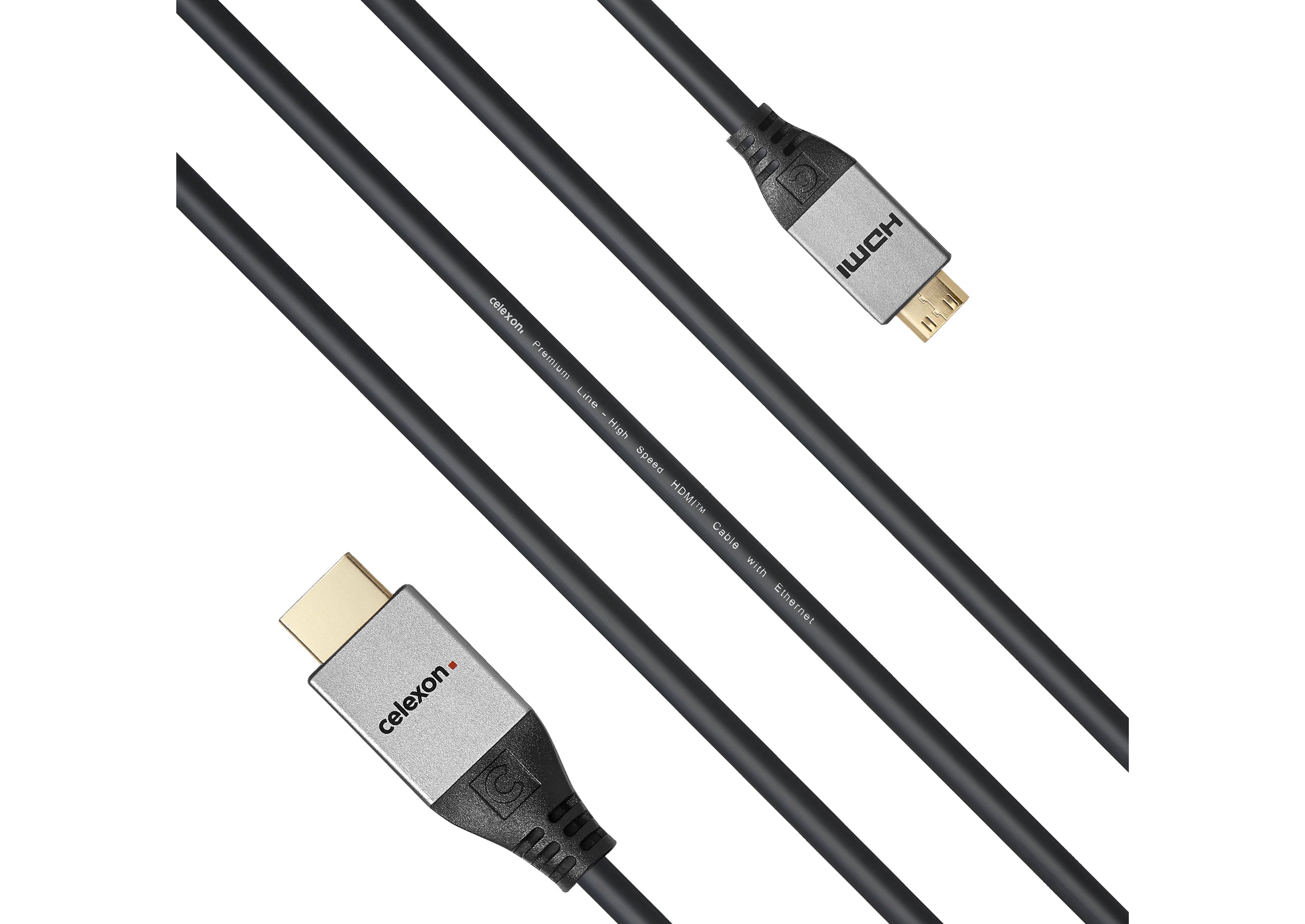 celexon HDMI to Mini HDMI cable with Ethernet - 2.0a/b 4K - Professional Line