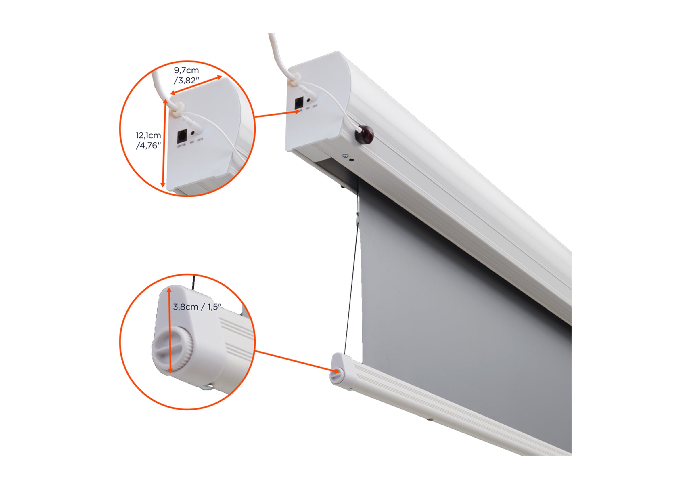 celexon HomeCinema Hochkontrastleinwand Tension - Dynamic Slate ALR