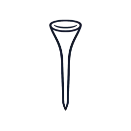 exempted icon of a golf tee