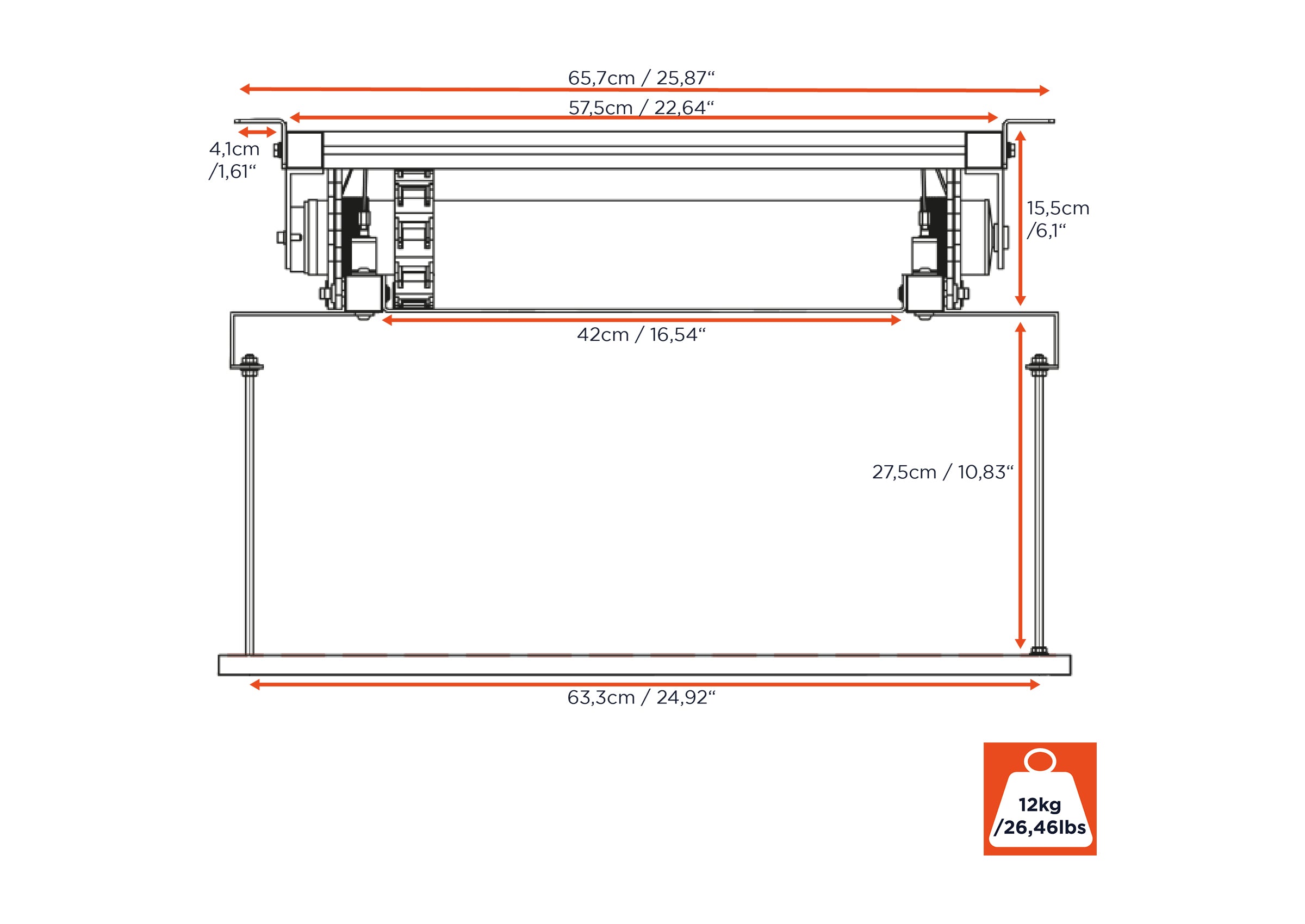 celexon projector ceiling lift PL1000