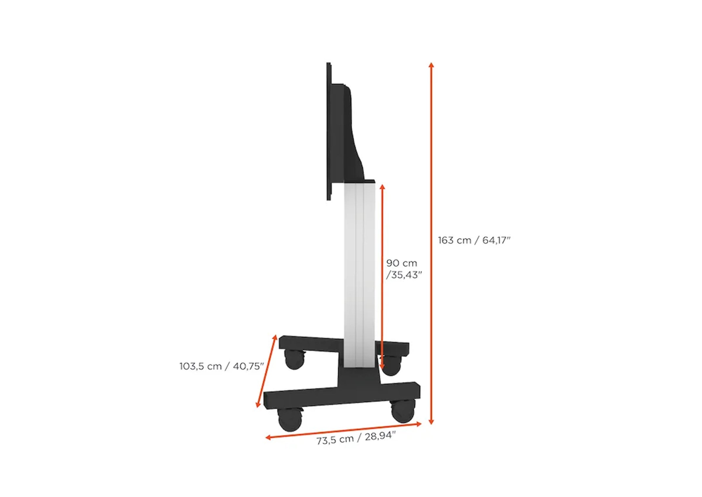 celexon Professional Plus display trolley Fixed-42100M