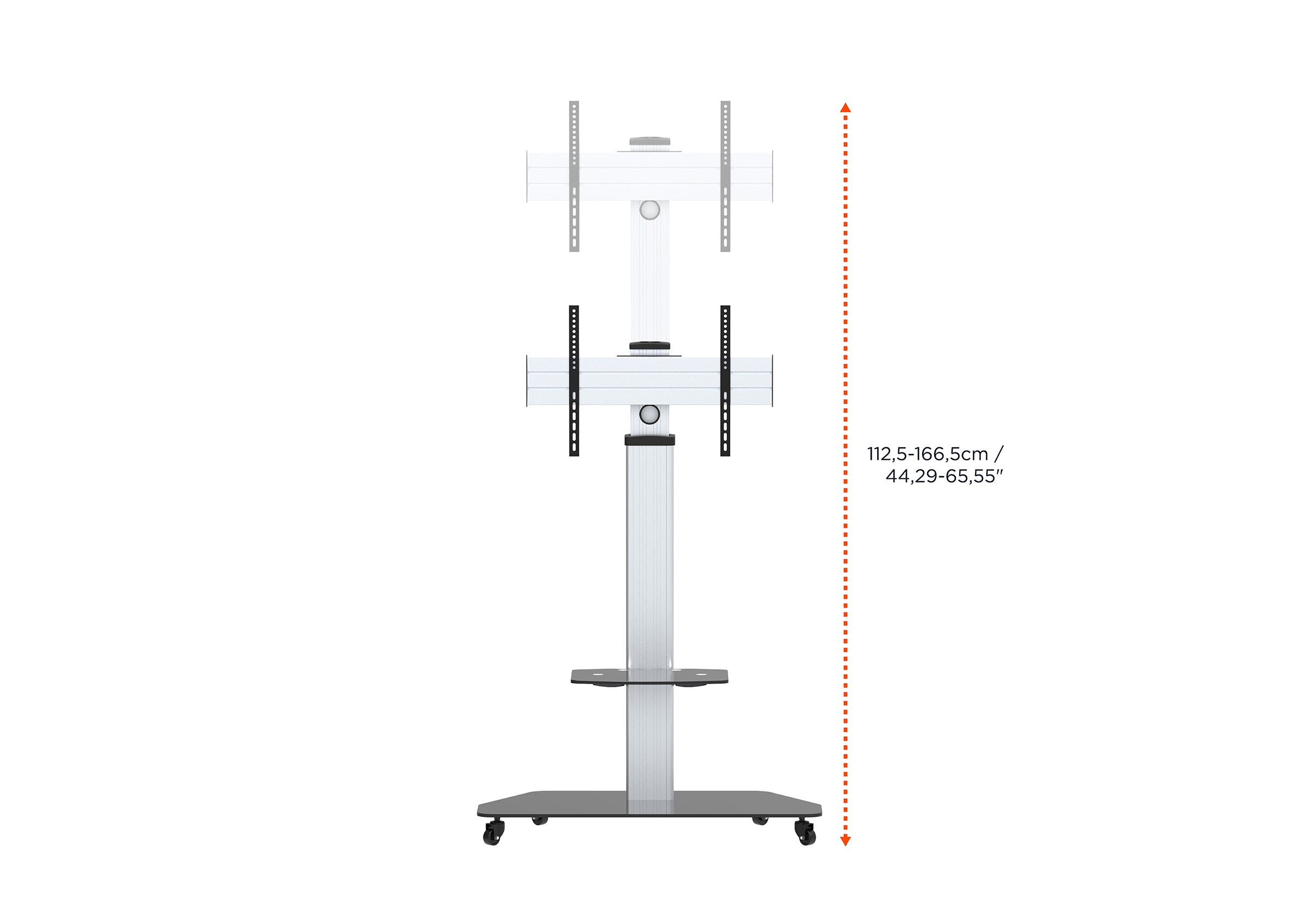 celexon Professional height-adjustable display trolley Adjust-3270MP