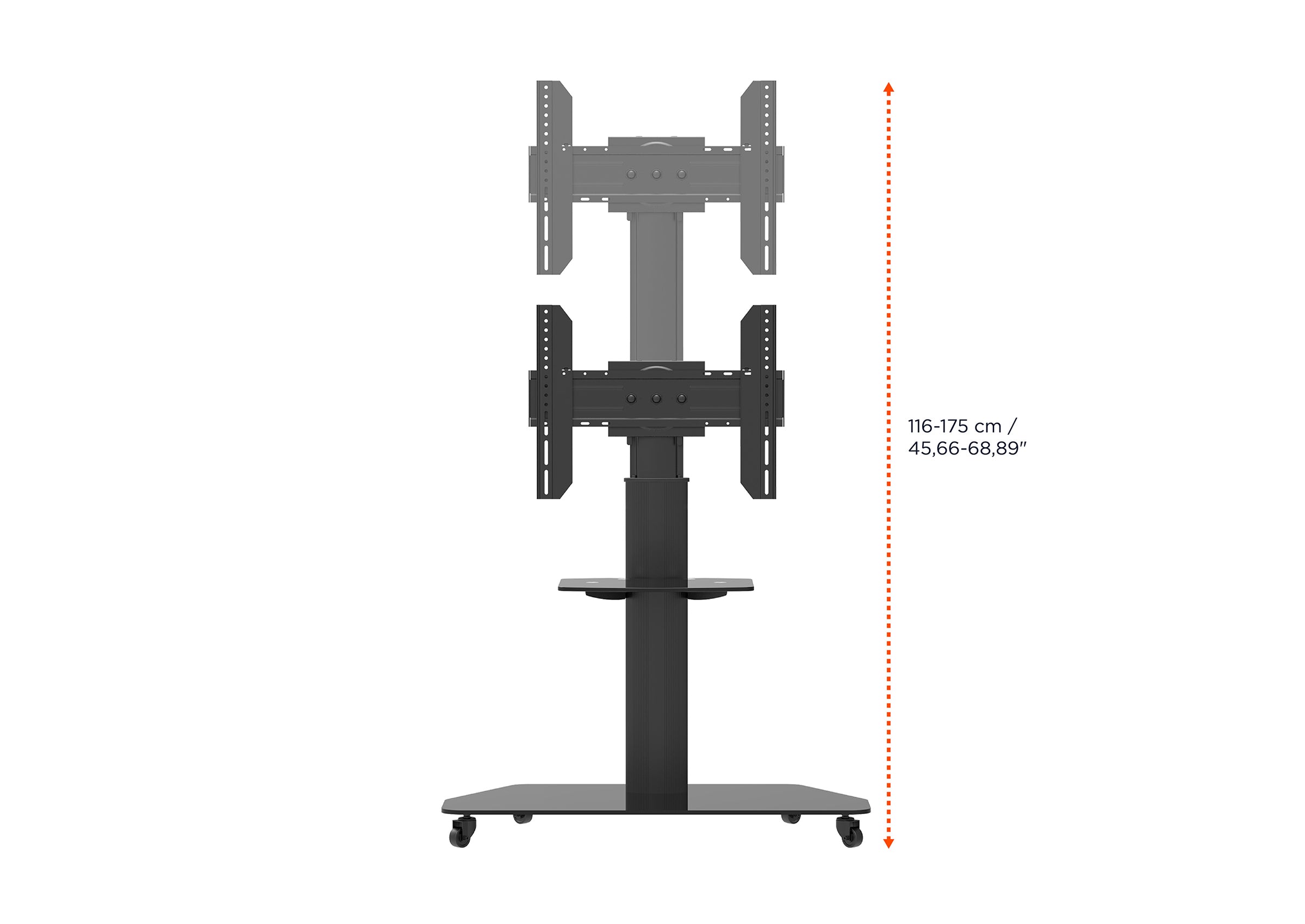 celexon Professional height-adjustable display trolley Adjust-3770MP