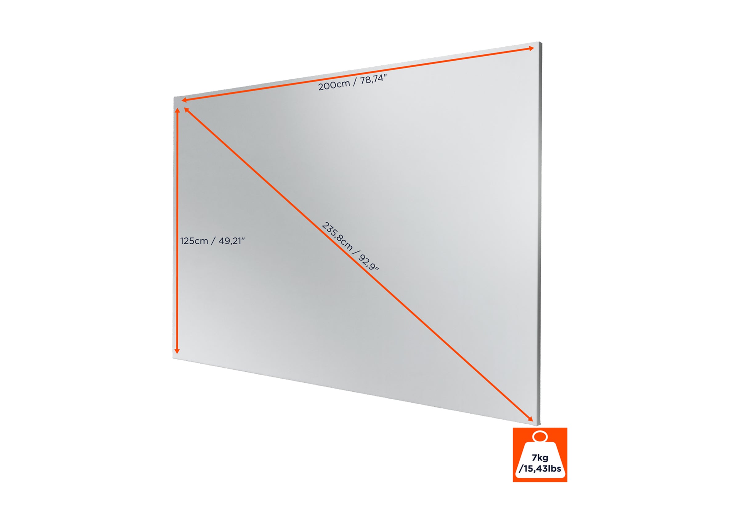 celexon Expert Fixed Frame Projector screen PureWhite