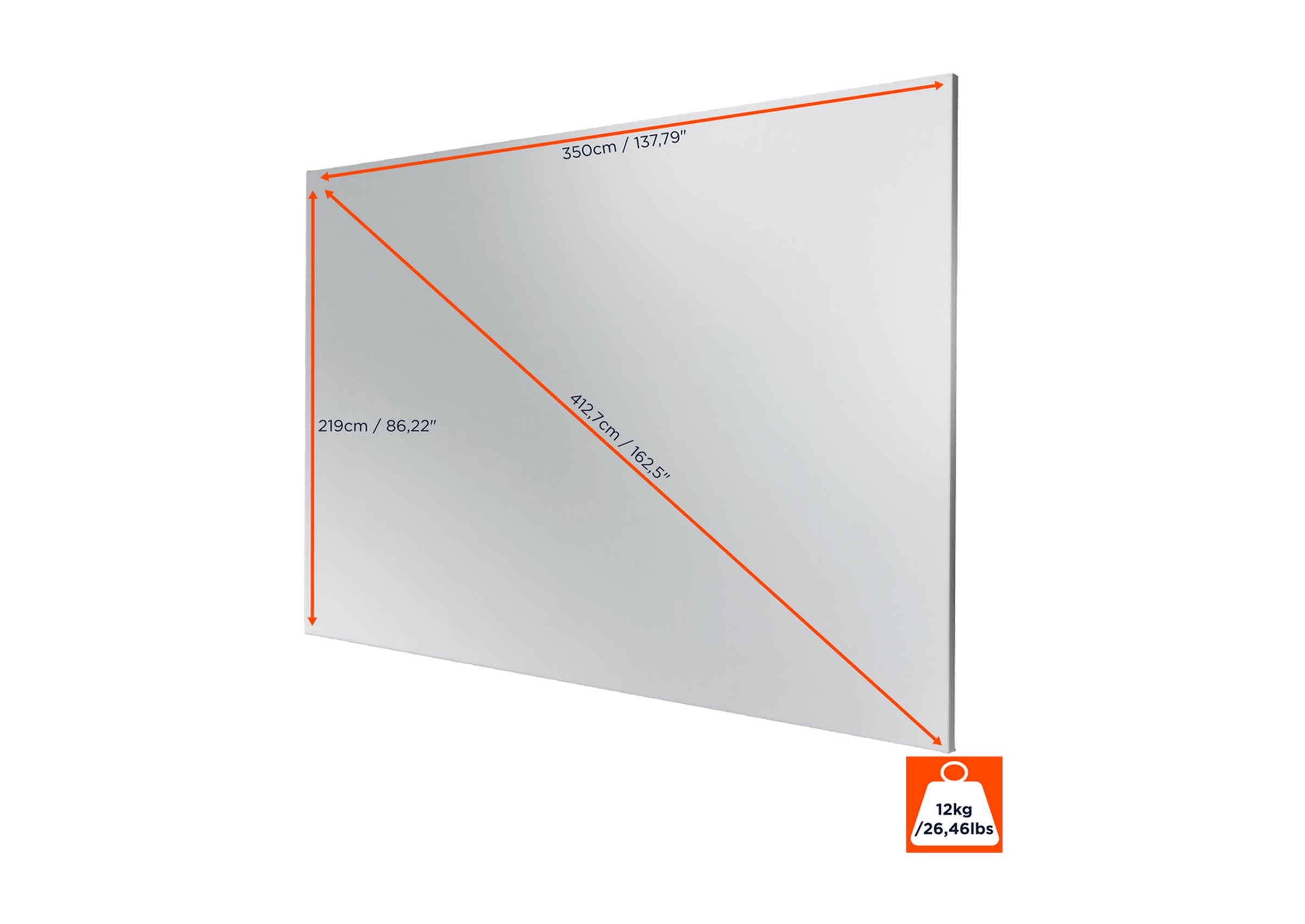 celexon Expert Fixed Frame Projector screen PureWhite