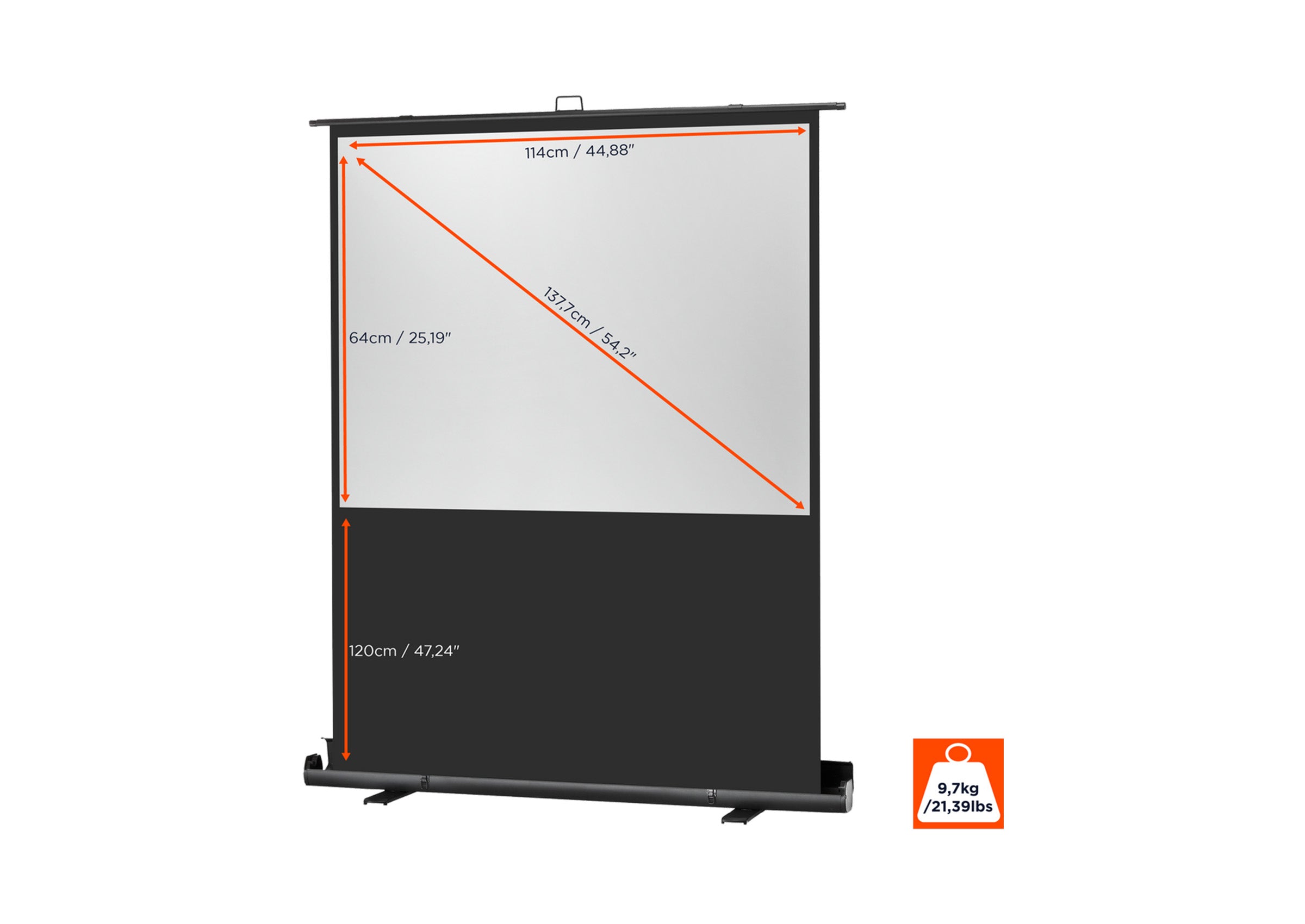 Ecran de projection celexon Mobile PRO PLUS