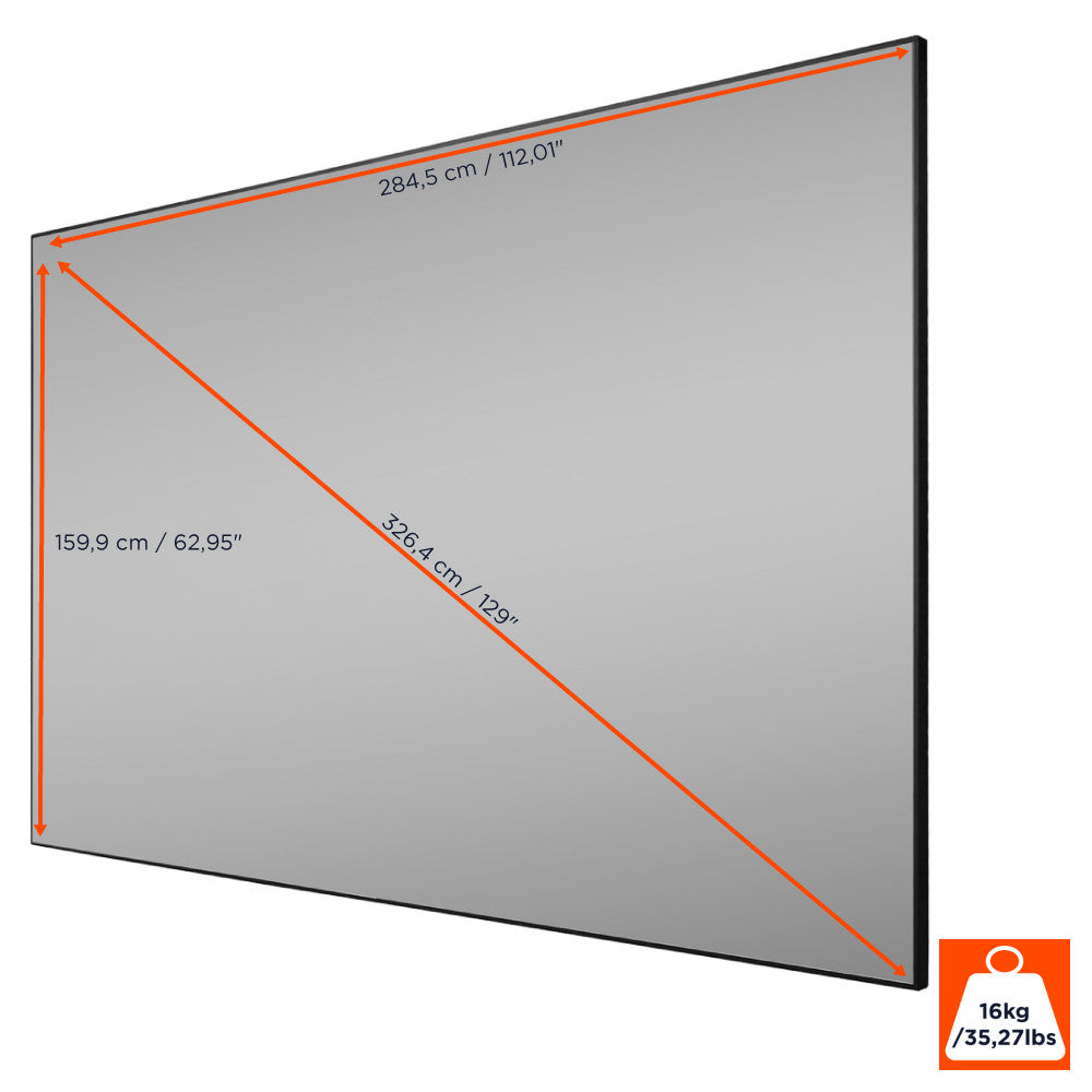 Écran de projection sur cadre celexon HomeCinema à Haut Contraste V2.0 - CLR UST