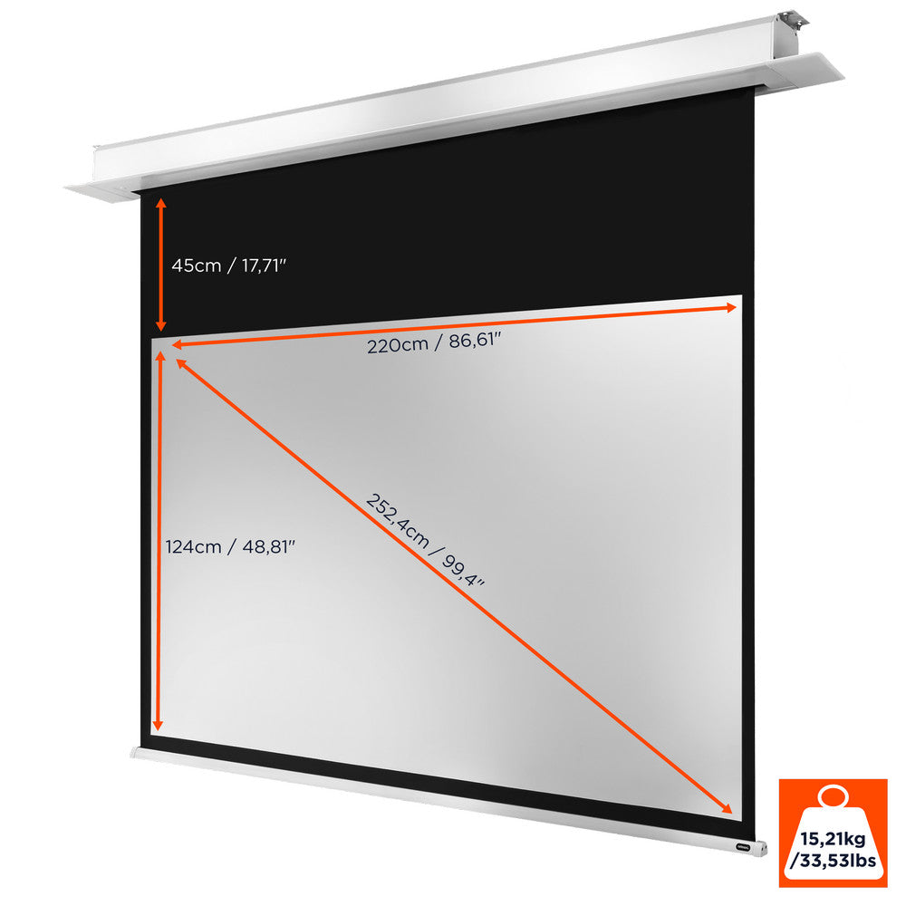 celexon plafondinbouw projectiescherm Motor Professional Plus