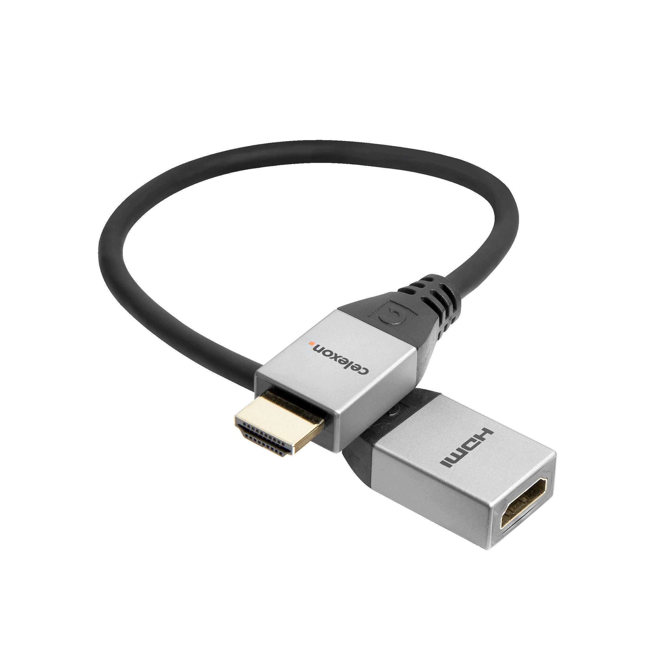 celexon HDMI M/F Adapter mit Ethernet - 2.0a/b 4K 0,25m - Professional Line