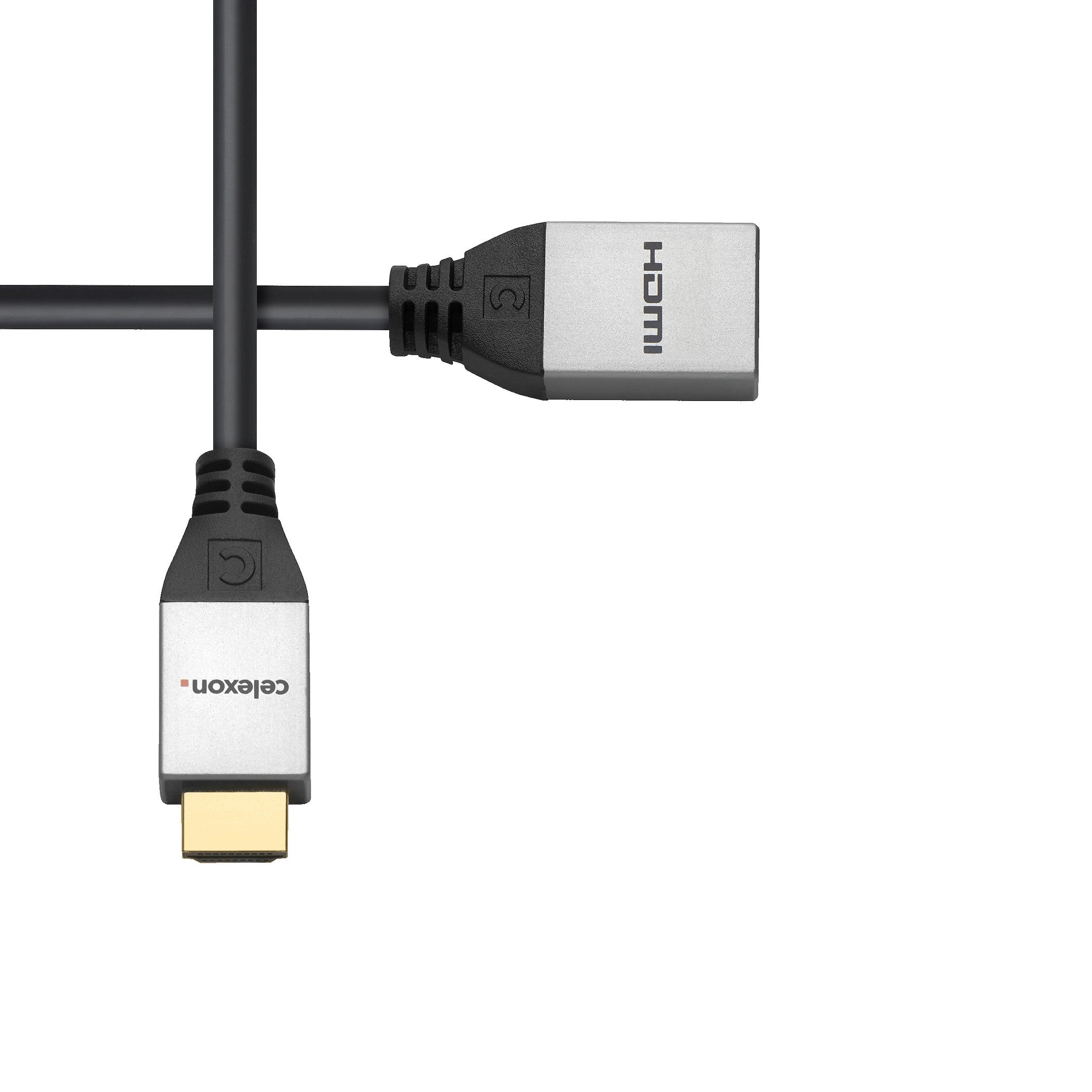 celexon HDMI M/F Adapter mit Ethernet - 2.0a/b 4K 0,25m - Professional Line