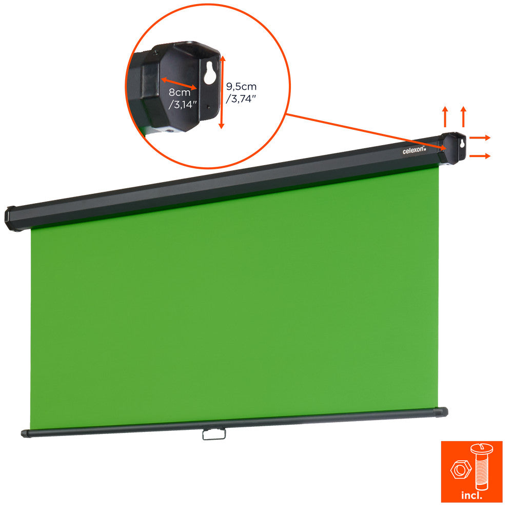 celexon Rollo Chroma Key Green Screen 200 x 190cm