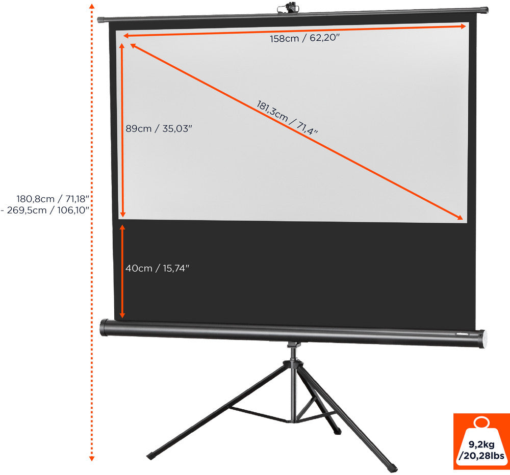 Ecran de projection sur pied celexon Economy