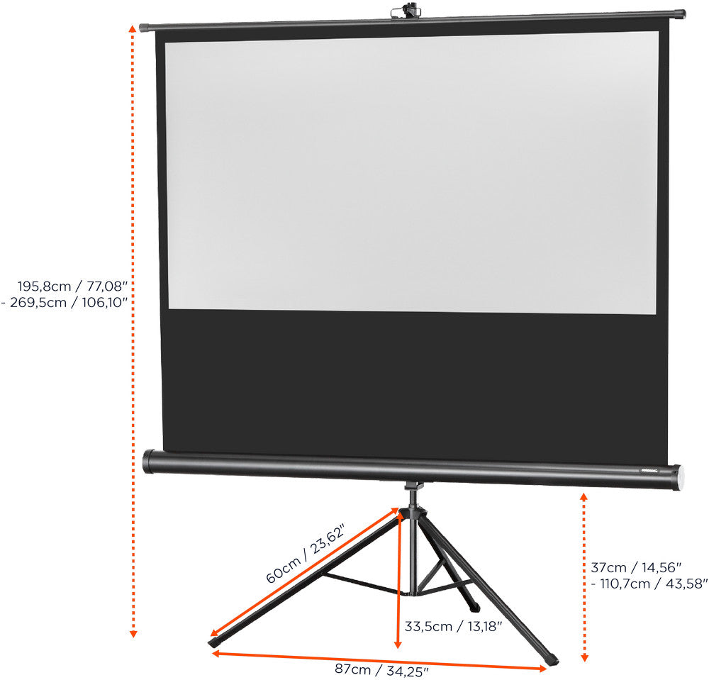 Ecran de projection sur pied celexon Economy