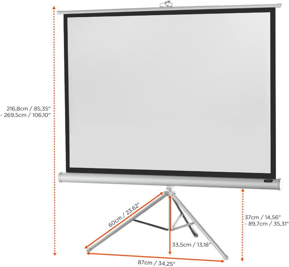 Ecran de projection sur pied celexon Economy - White Edition