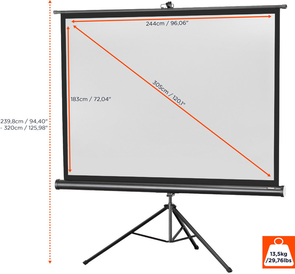 Ecran de projection sur pied celexon Economy