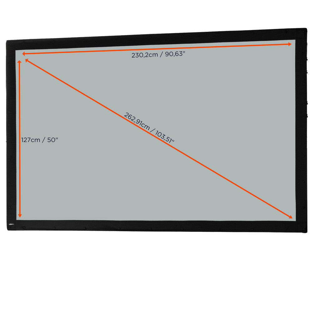 Écran de projection pour écran de projection sur cadre celexon Mobile Expert, projection arrière