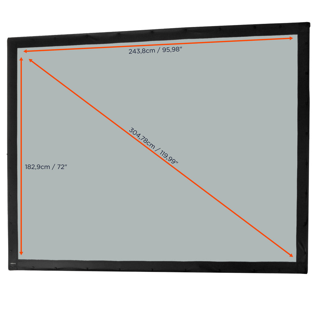 Toile pour écran de projection sur cadre celexon Mobile Expert, projection arrière