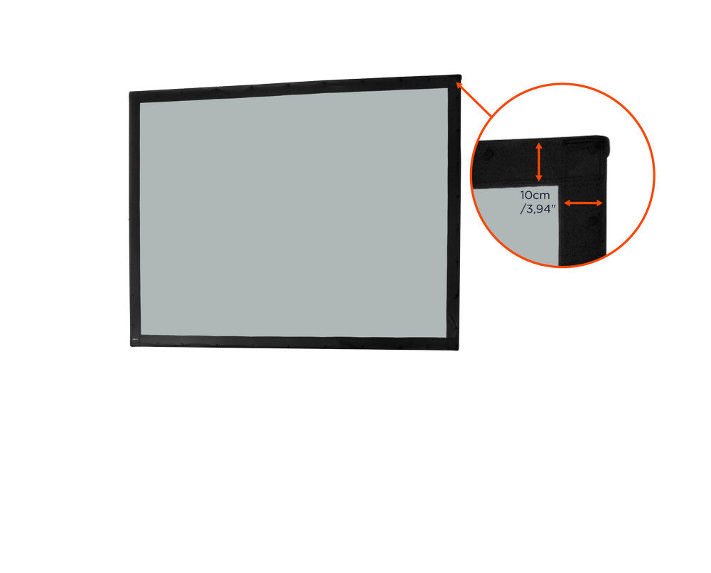 Toile pour écran de projection sur cadre celexon Mobile Expert, projection arrière